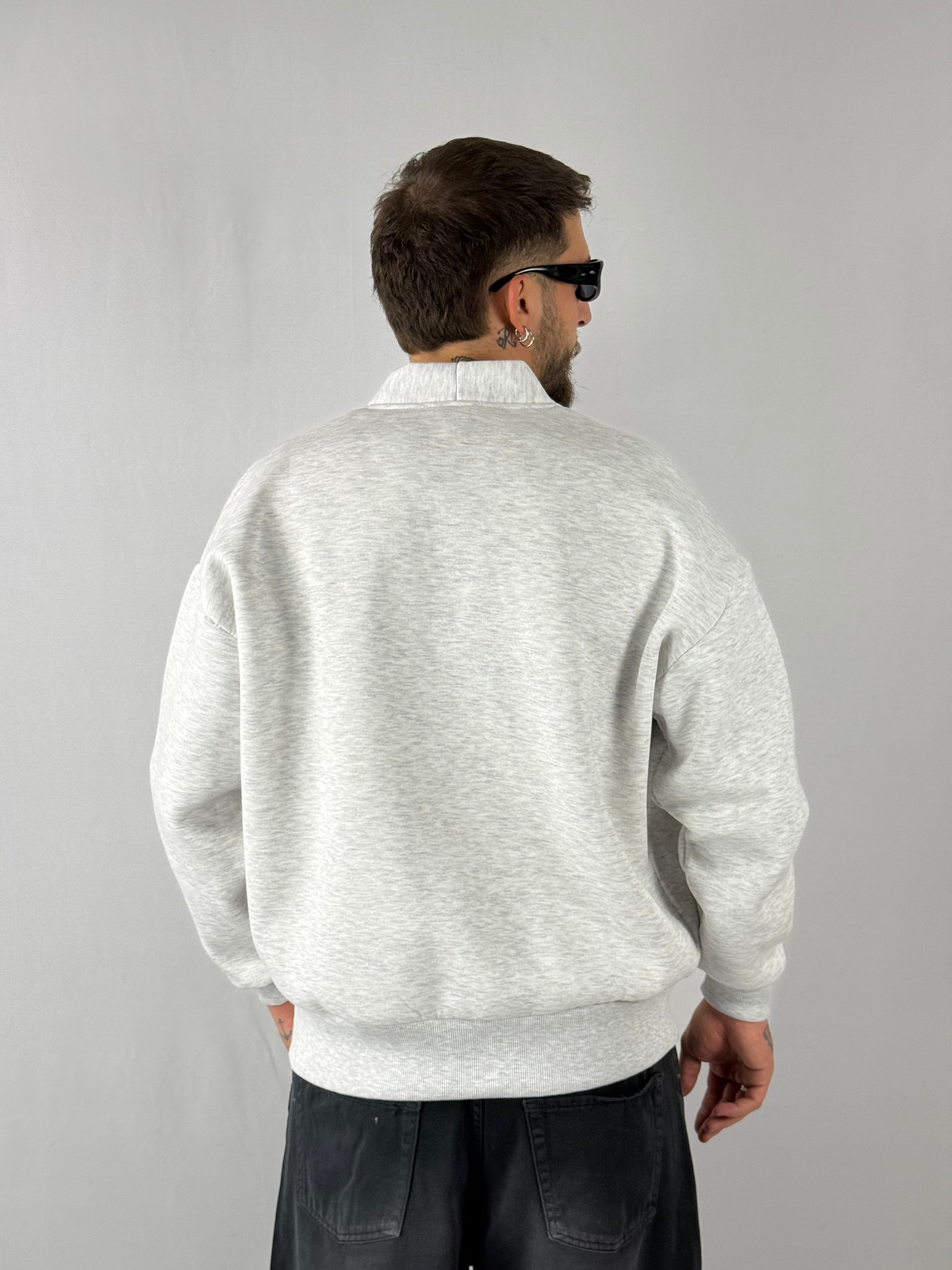 Cardigan felpa grigio chiaro