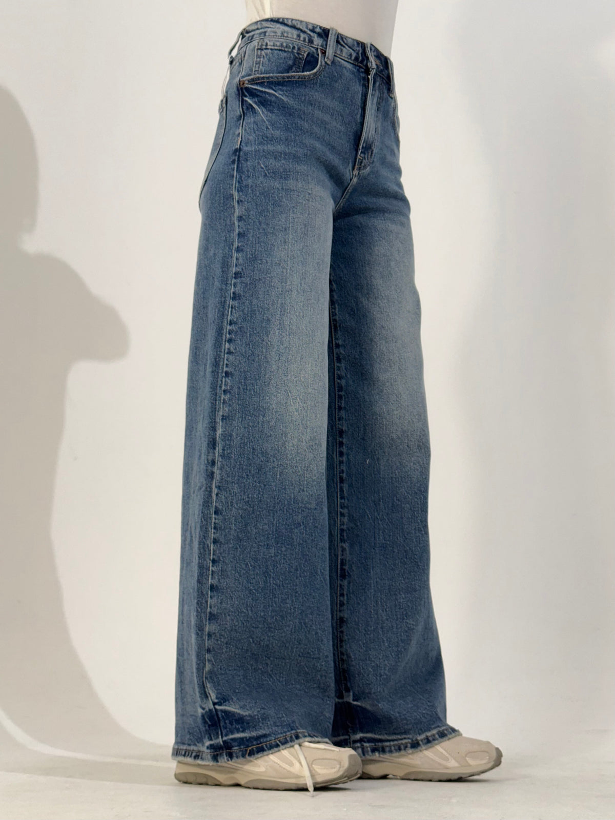 Jeans palazzo denim scuro