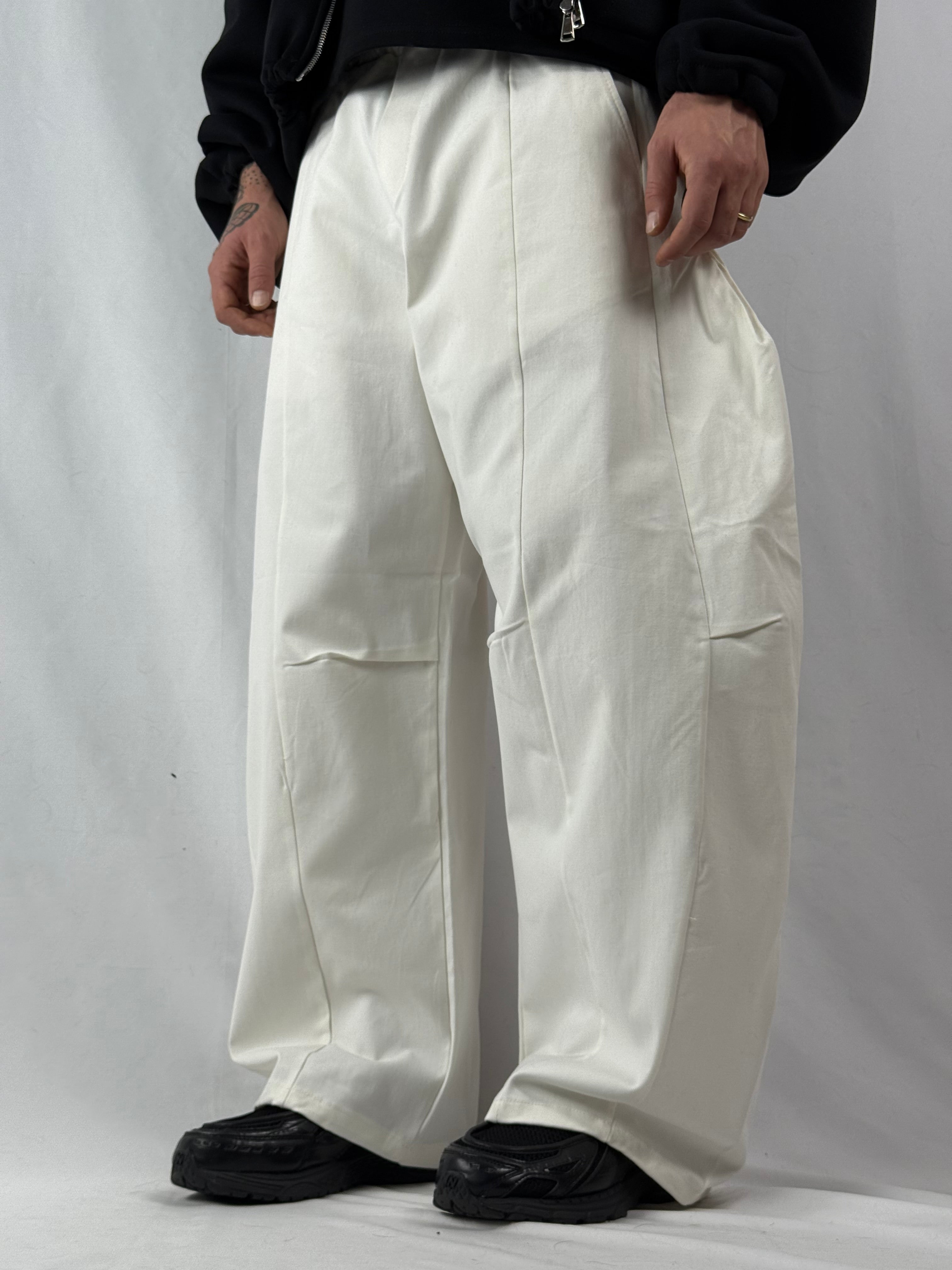 Pants baloon structure bianco