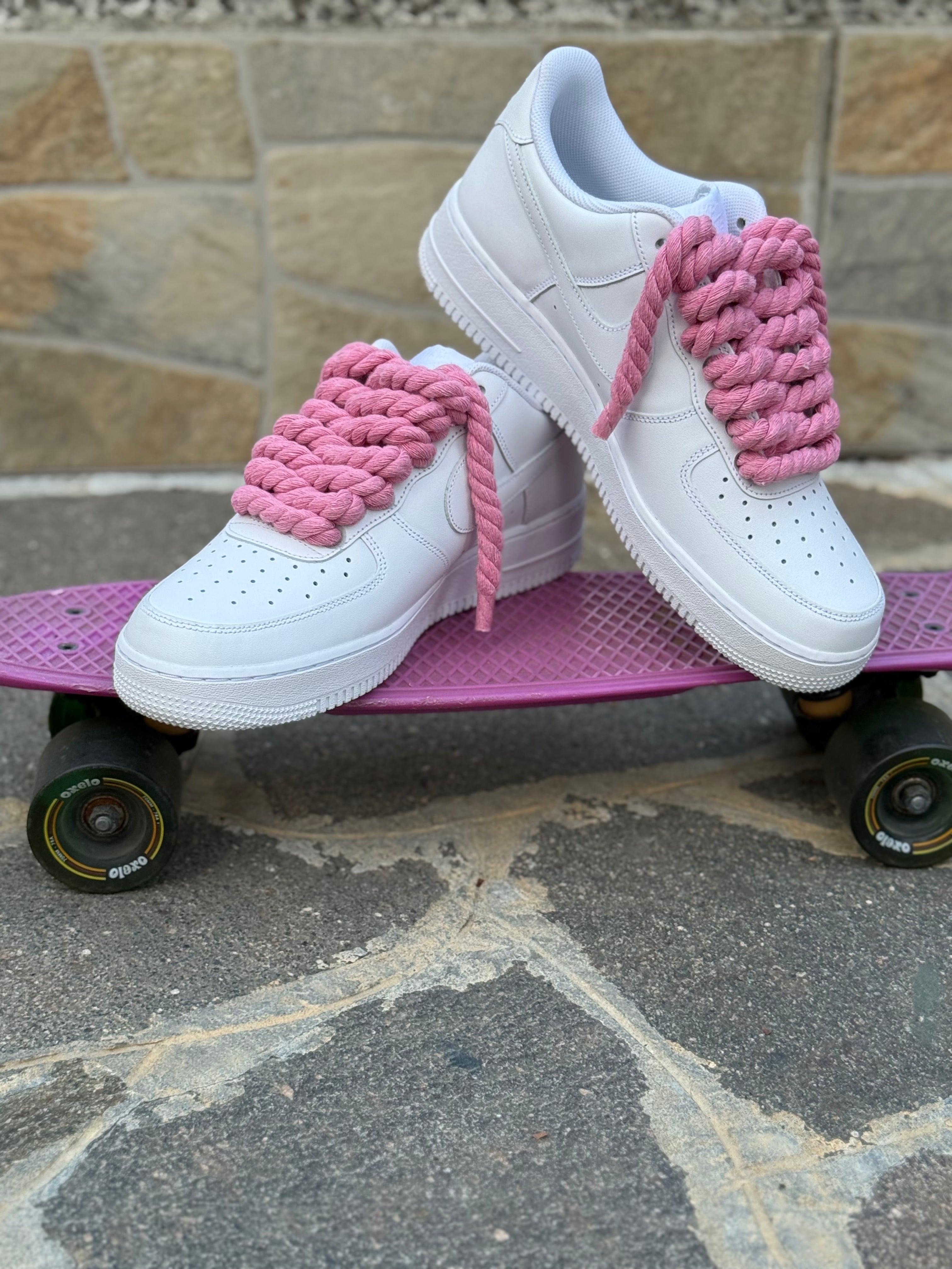 AF1 rope laces rosa
