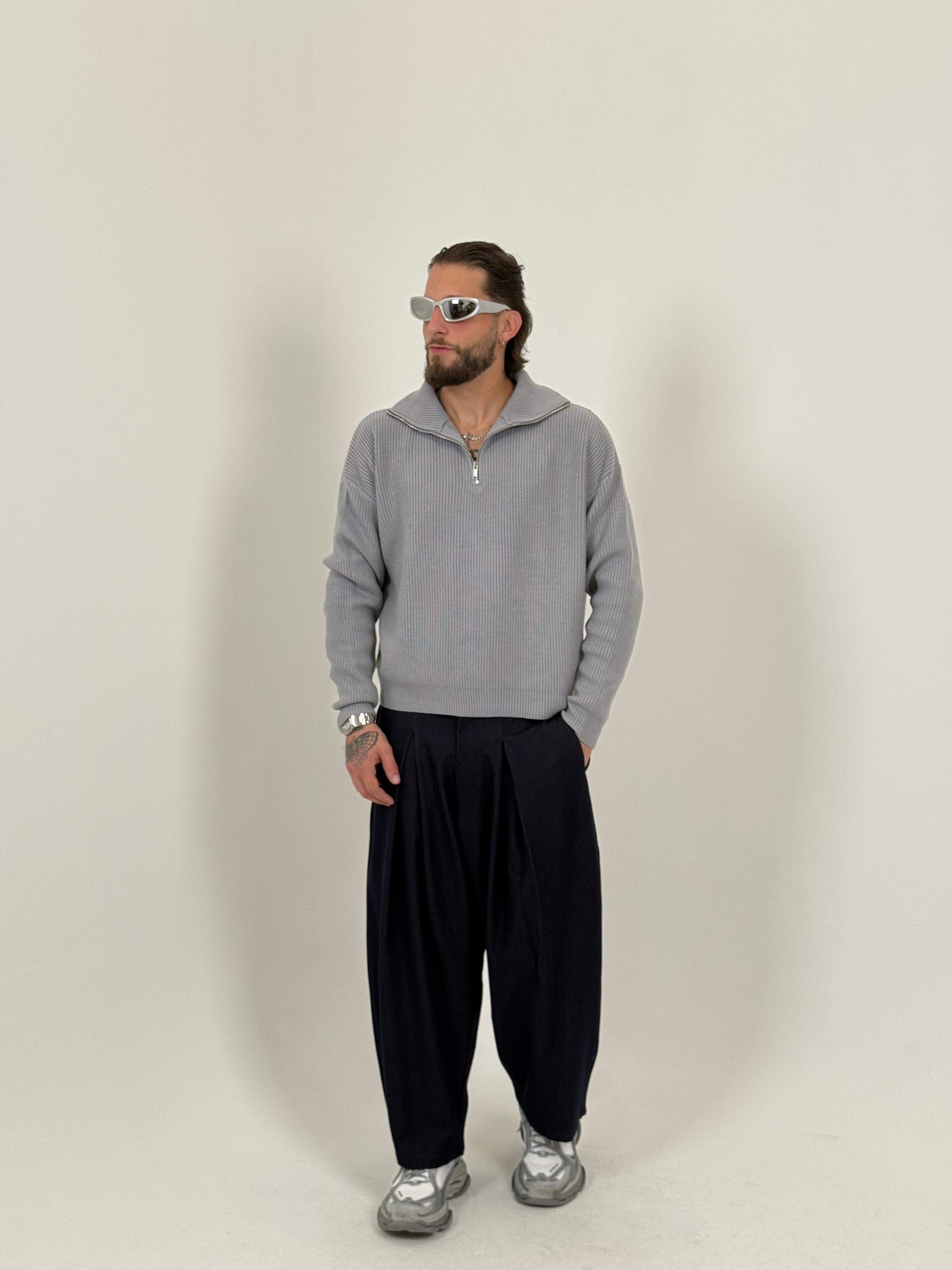 Maglione “Kyoto” half zip