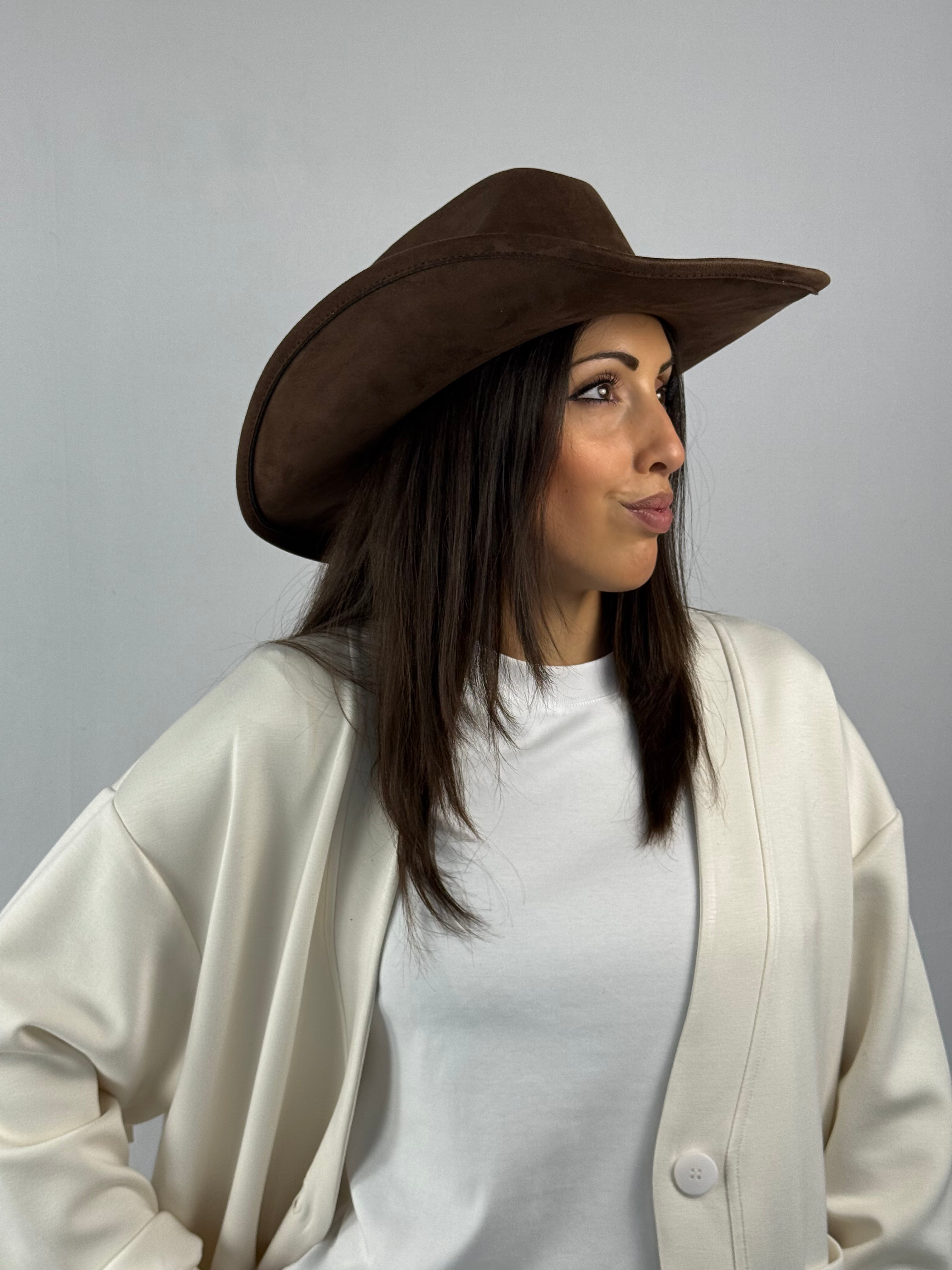 Cappello Texas marrone