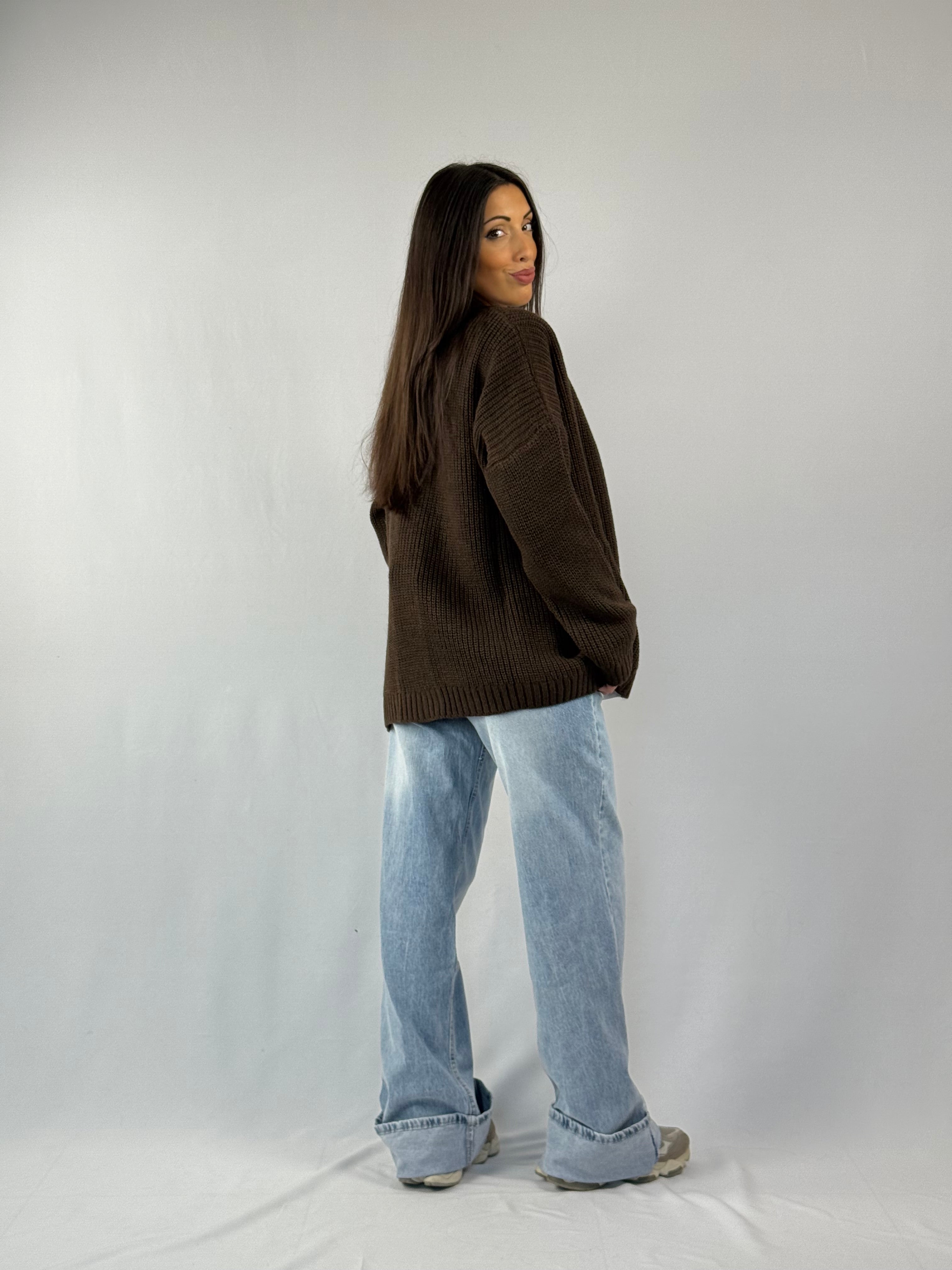 Cardigan Lumina marrone