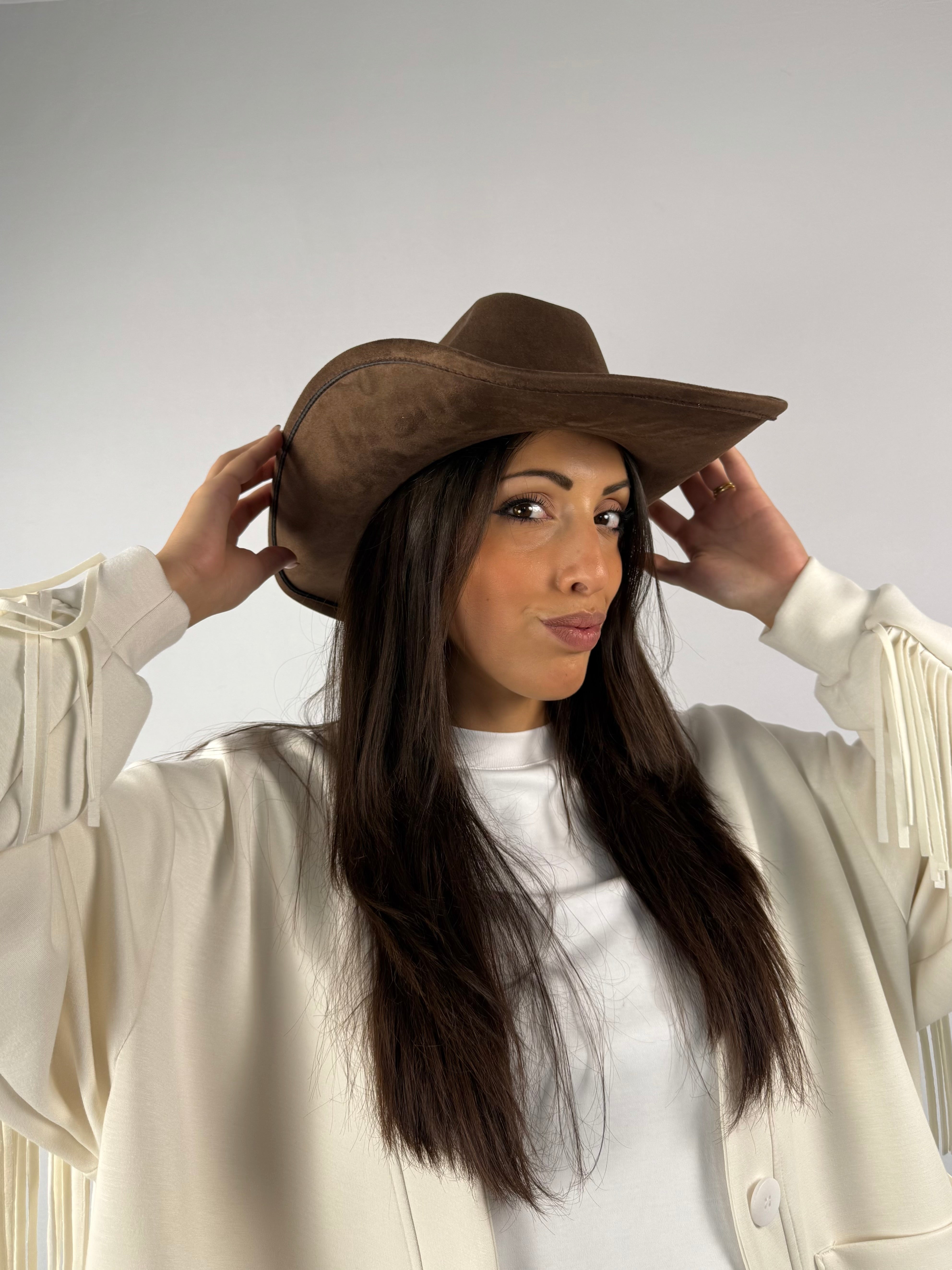 Cappello Texas marrone