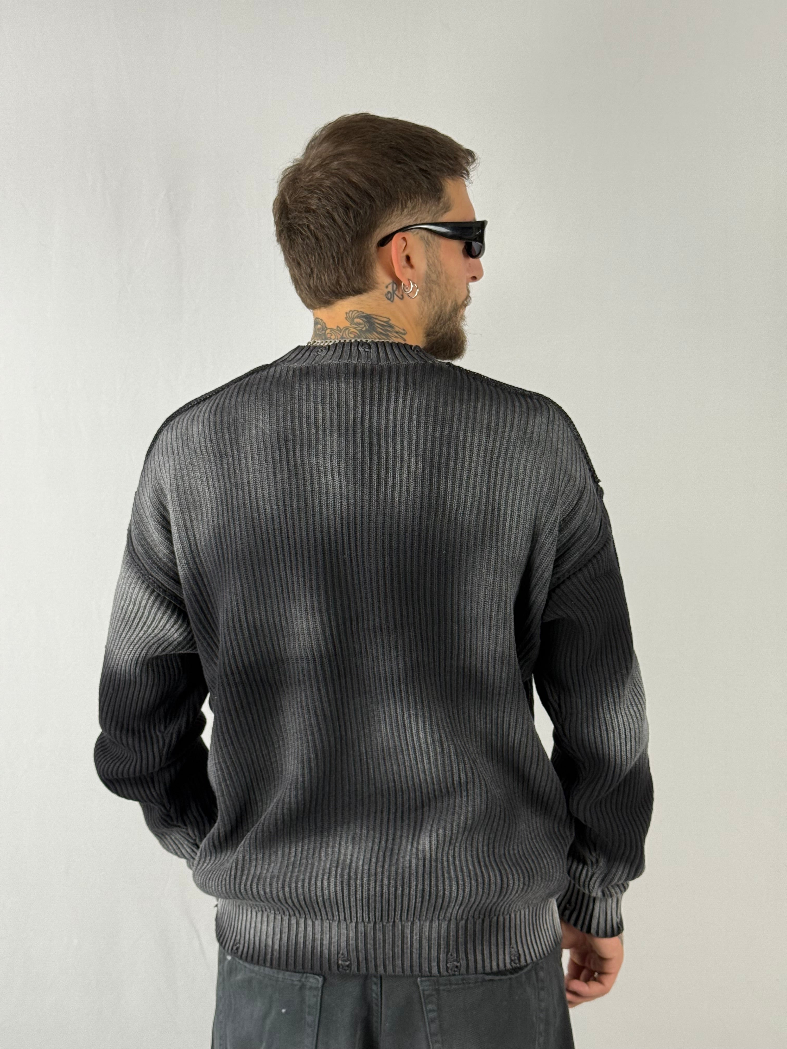 Maglione a coste fumé