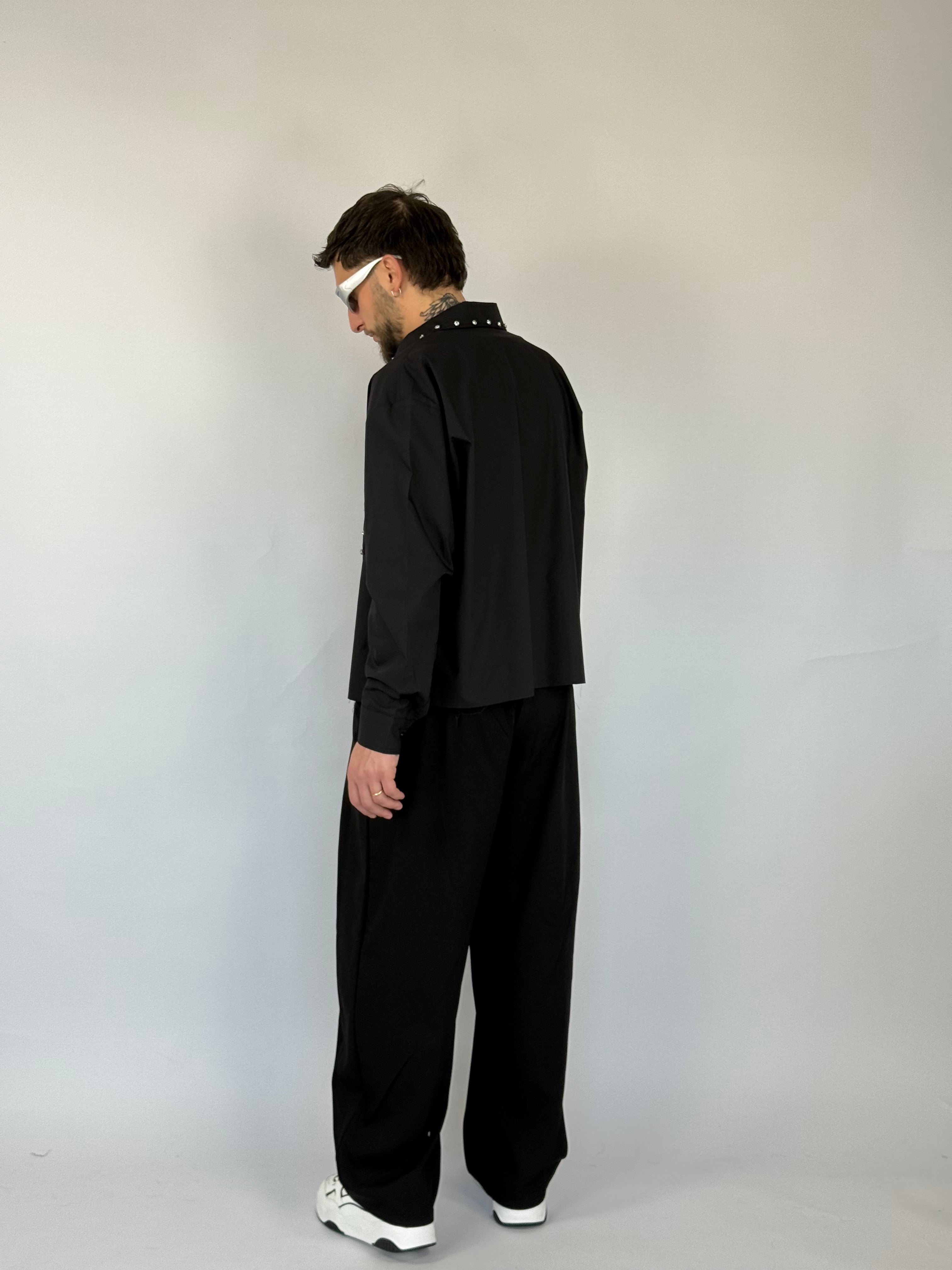 Camicia crop “Manager”