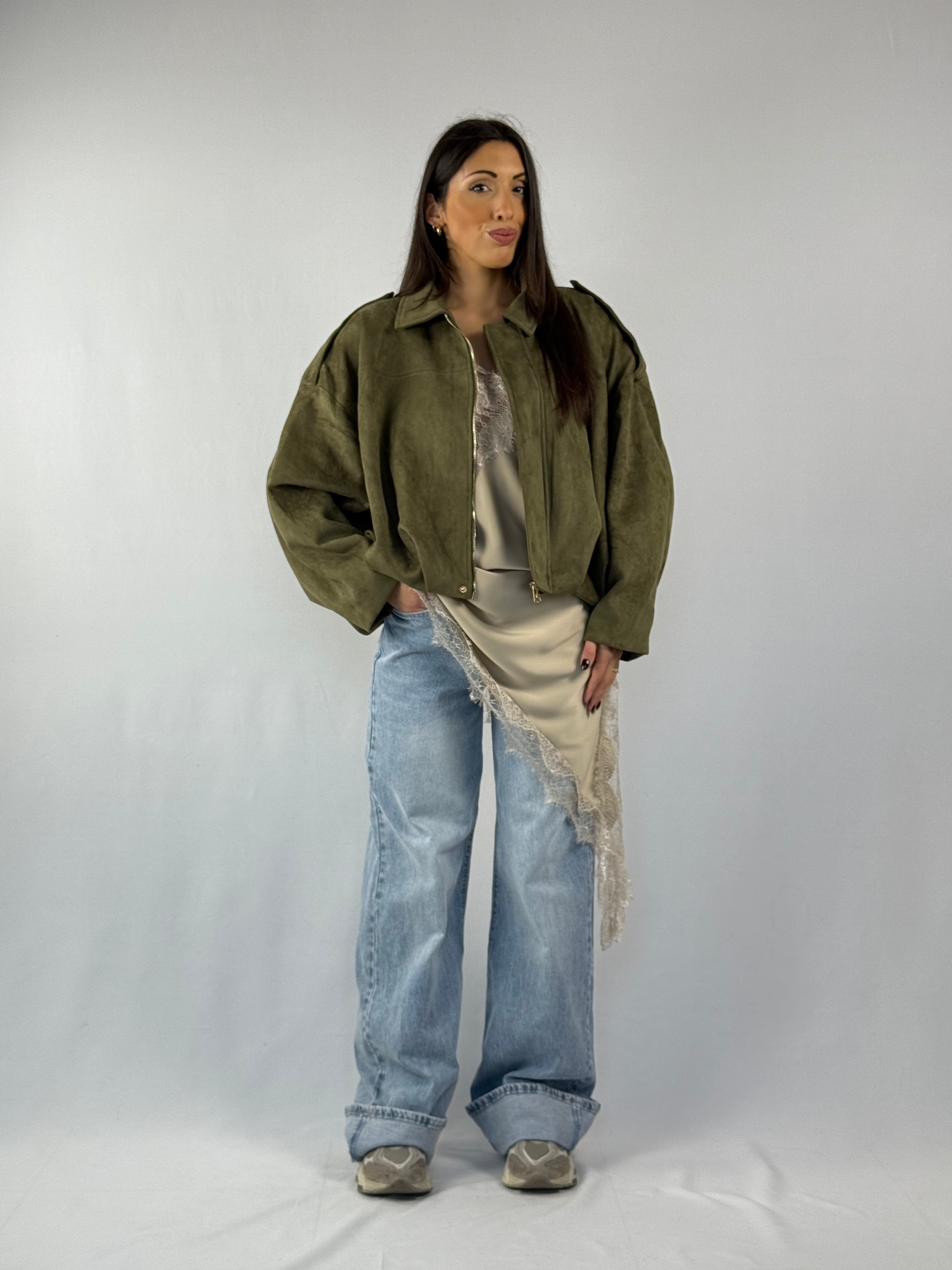 Abito in satin corto avorio