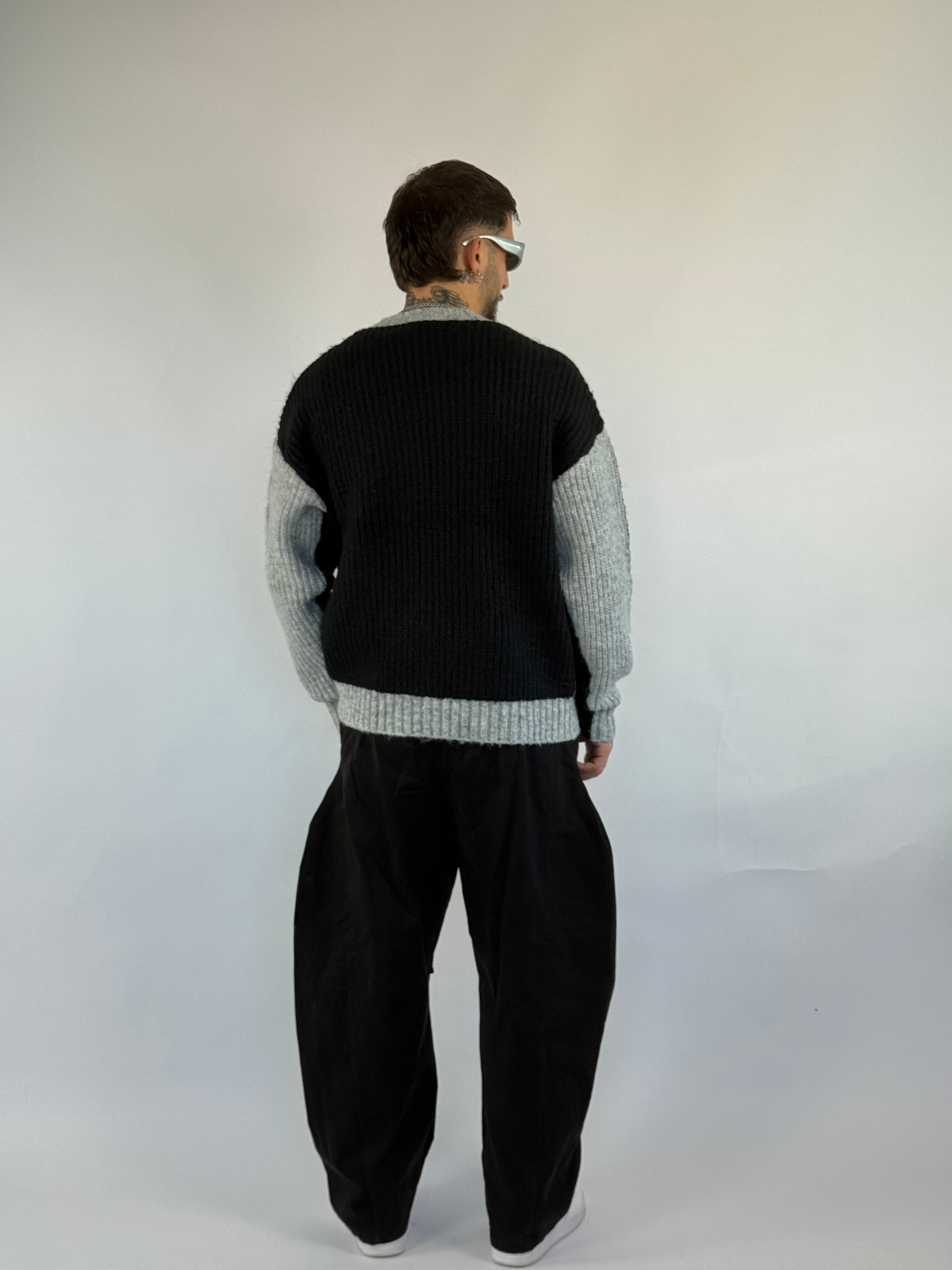 Maglione bicolor N/G