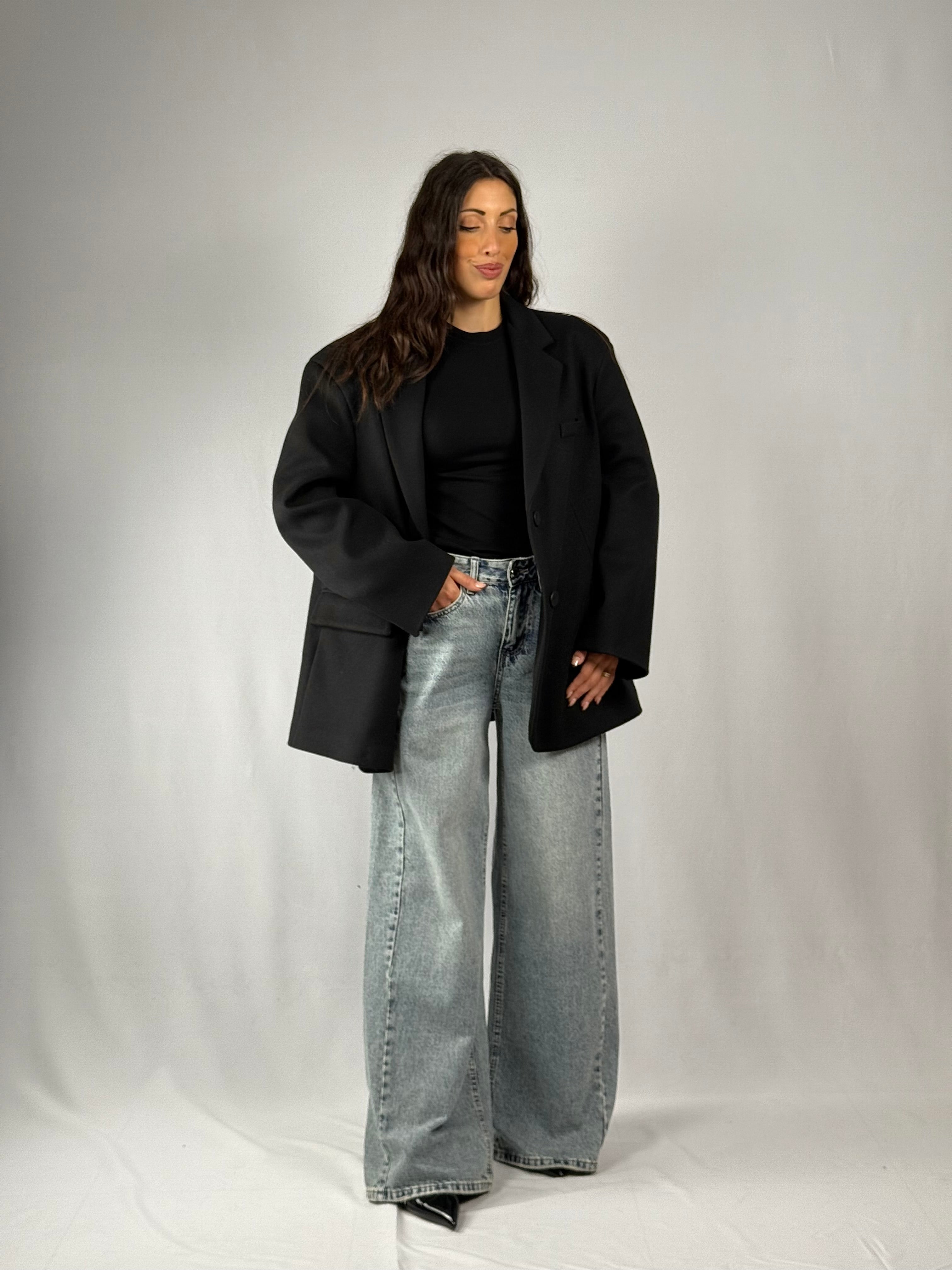 Blazer/Cappotto over nero