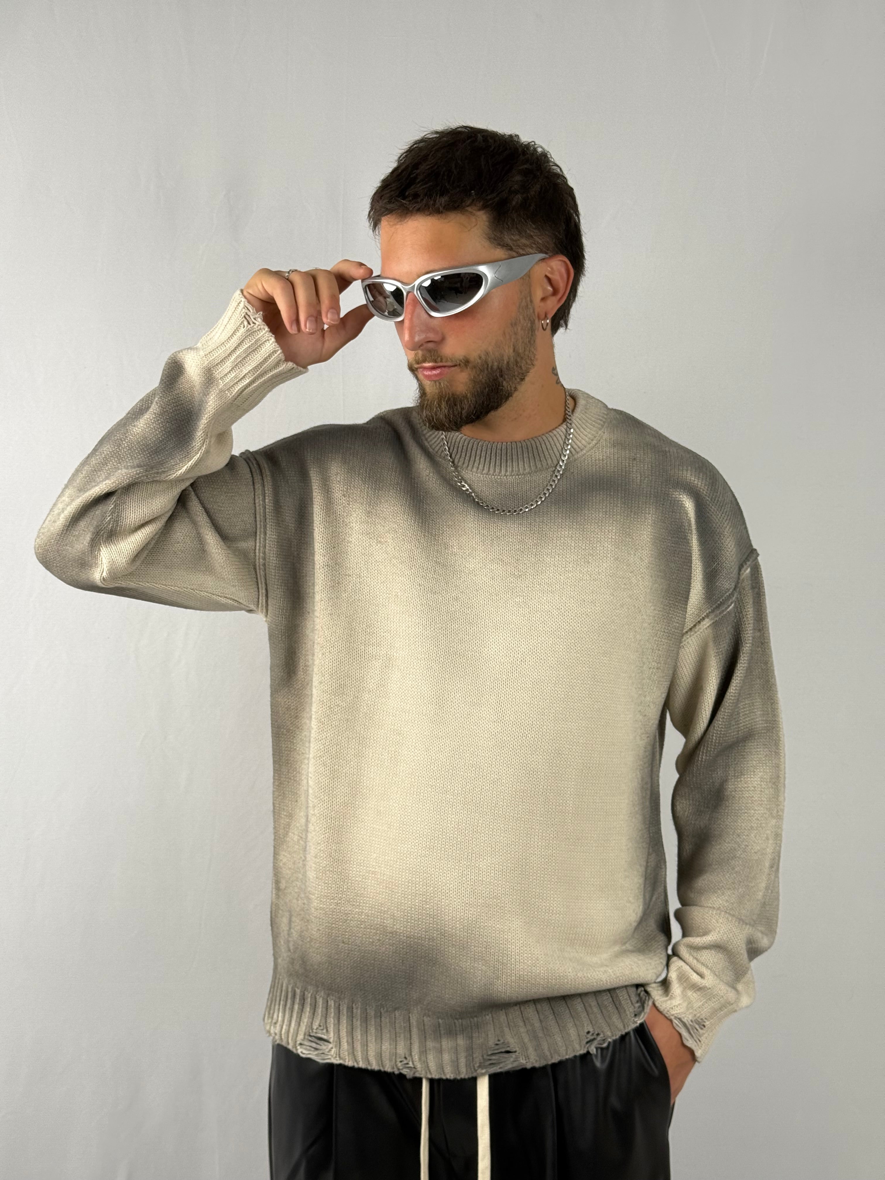 Maglione Délavé beige