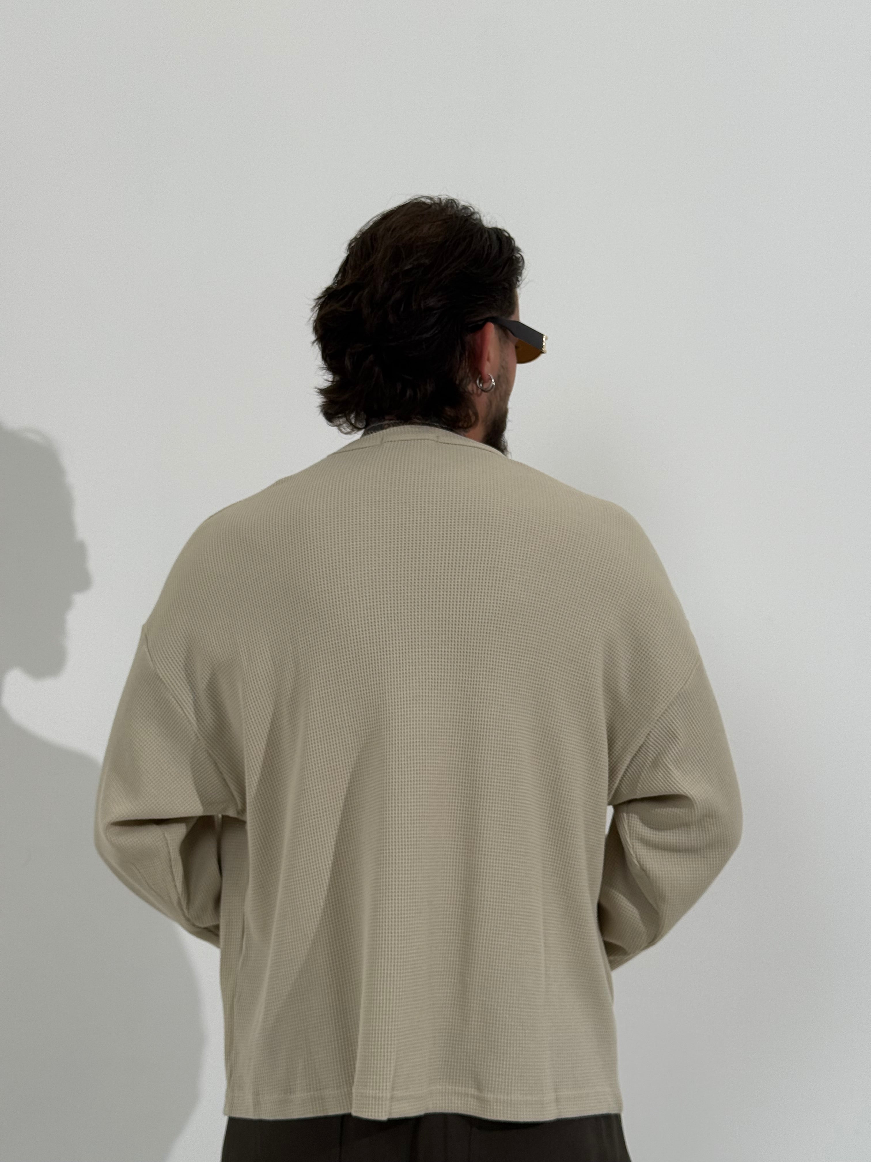 Long sleeve waffle