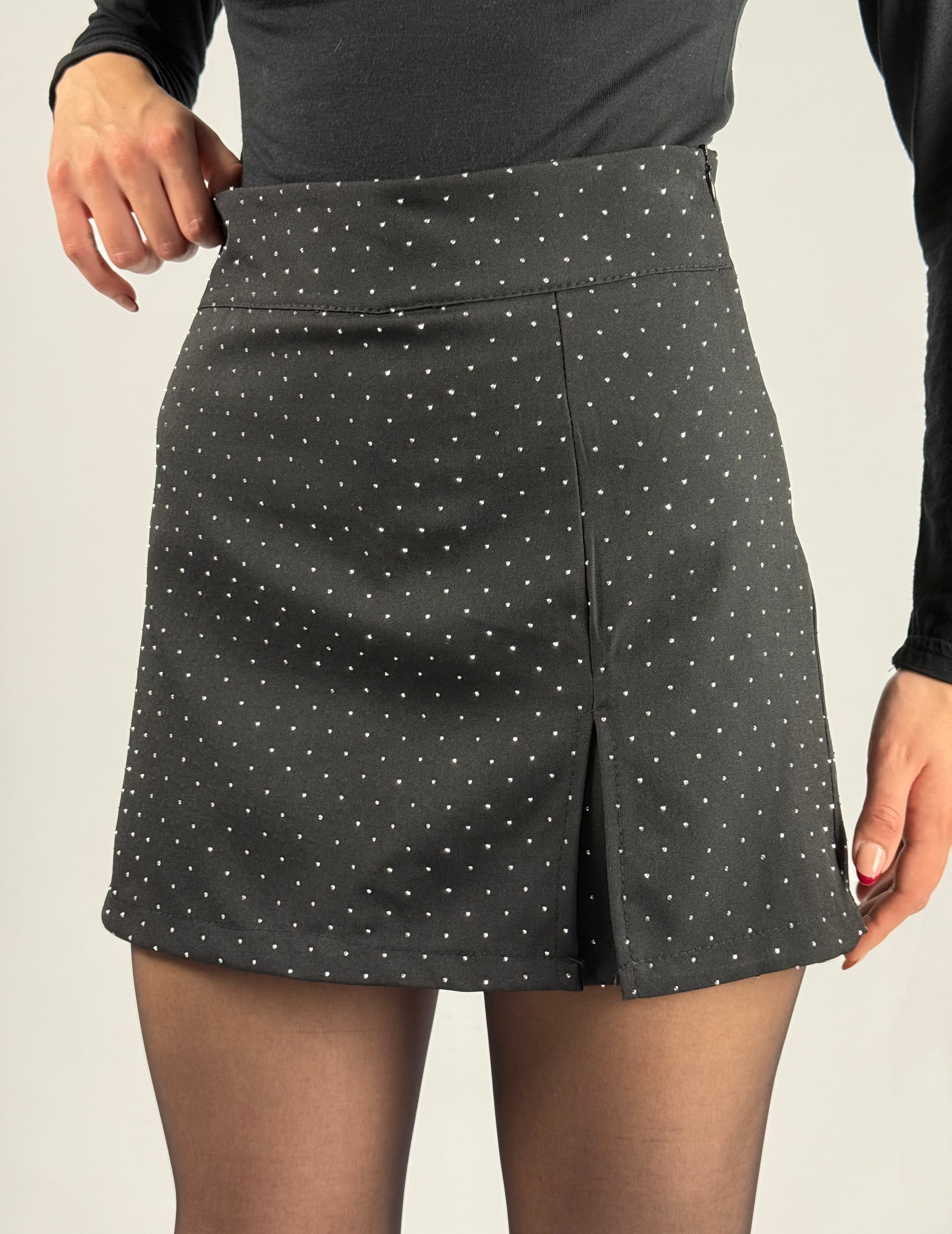 Gonna pantaloncino diamond nera