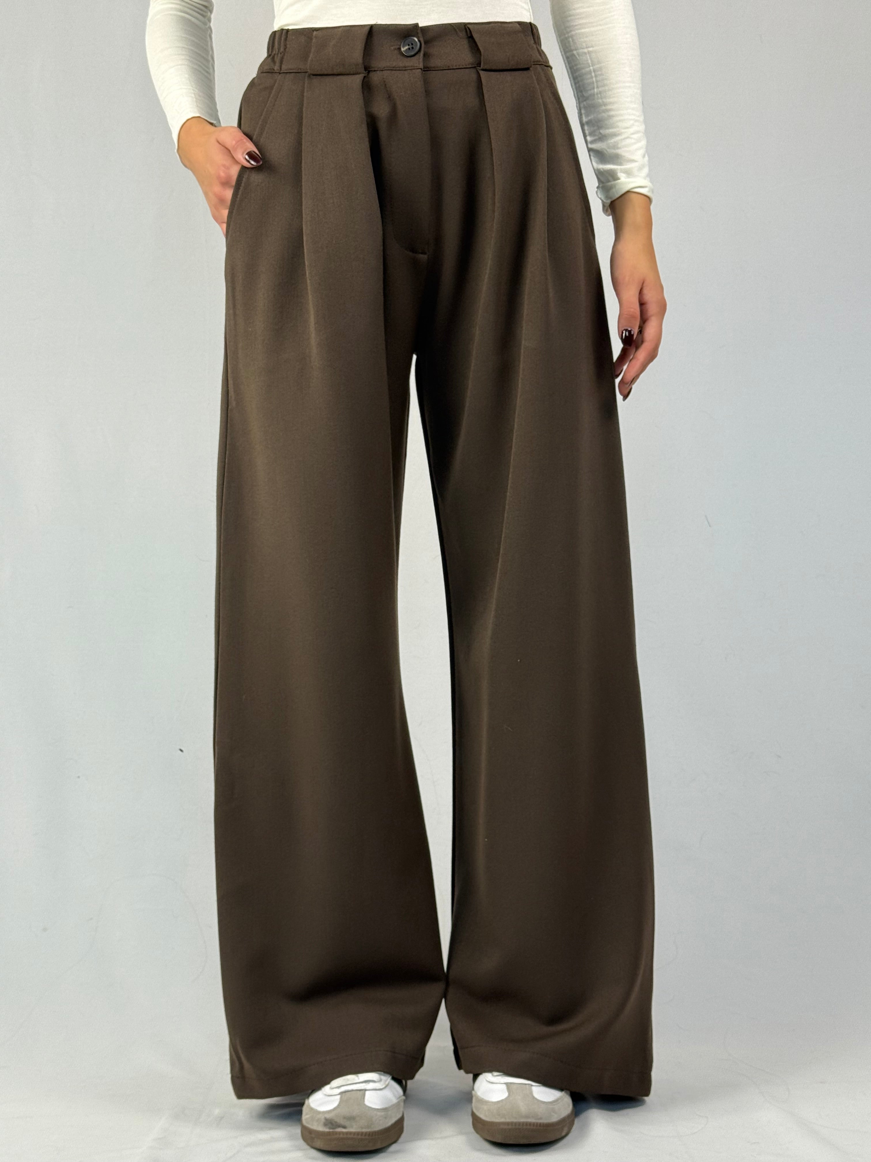 Pantalone pences marrone
