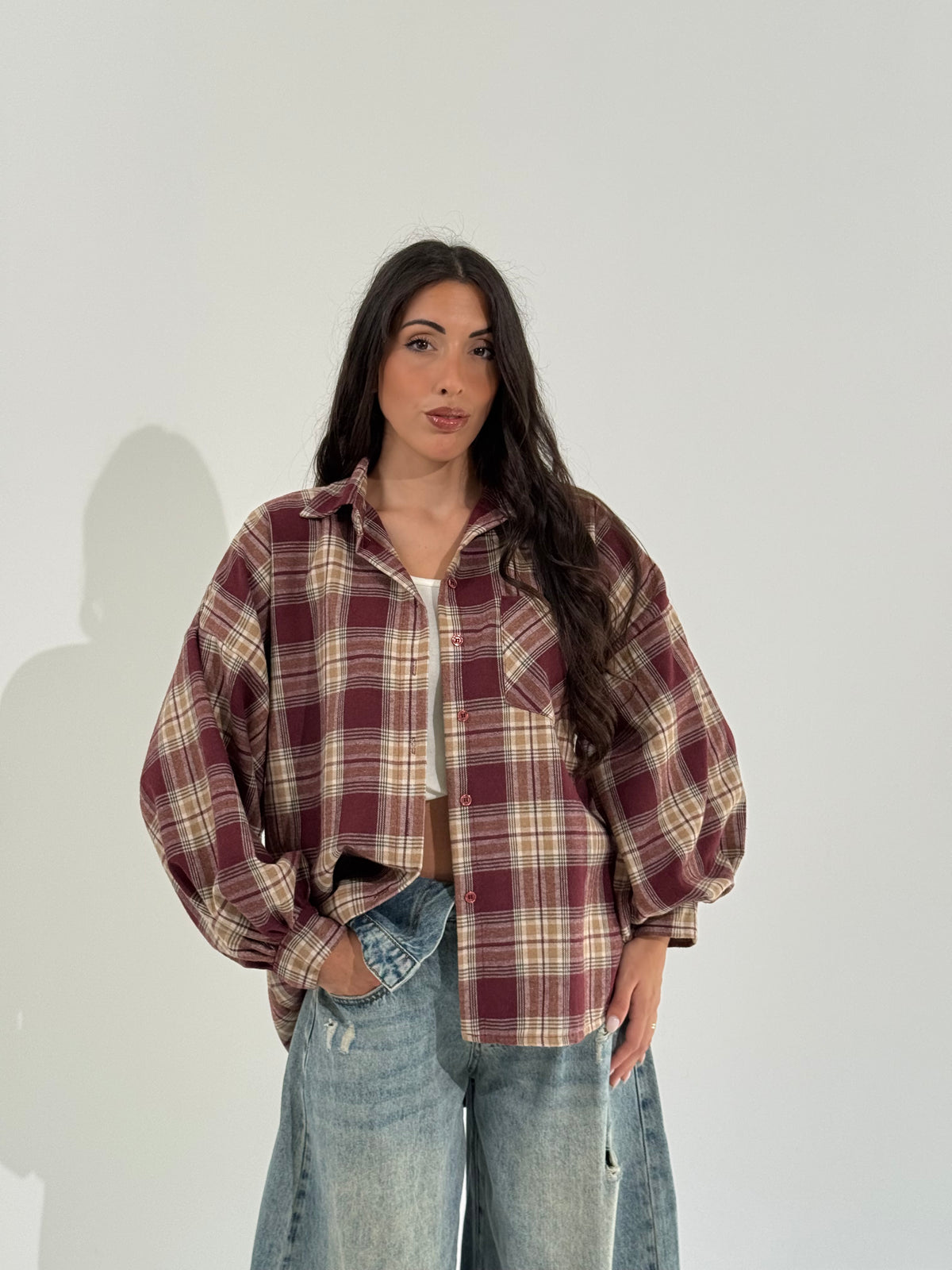 Camicia quadri balloon