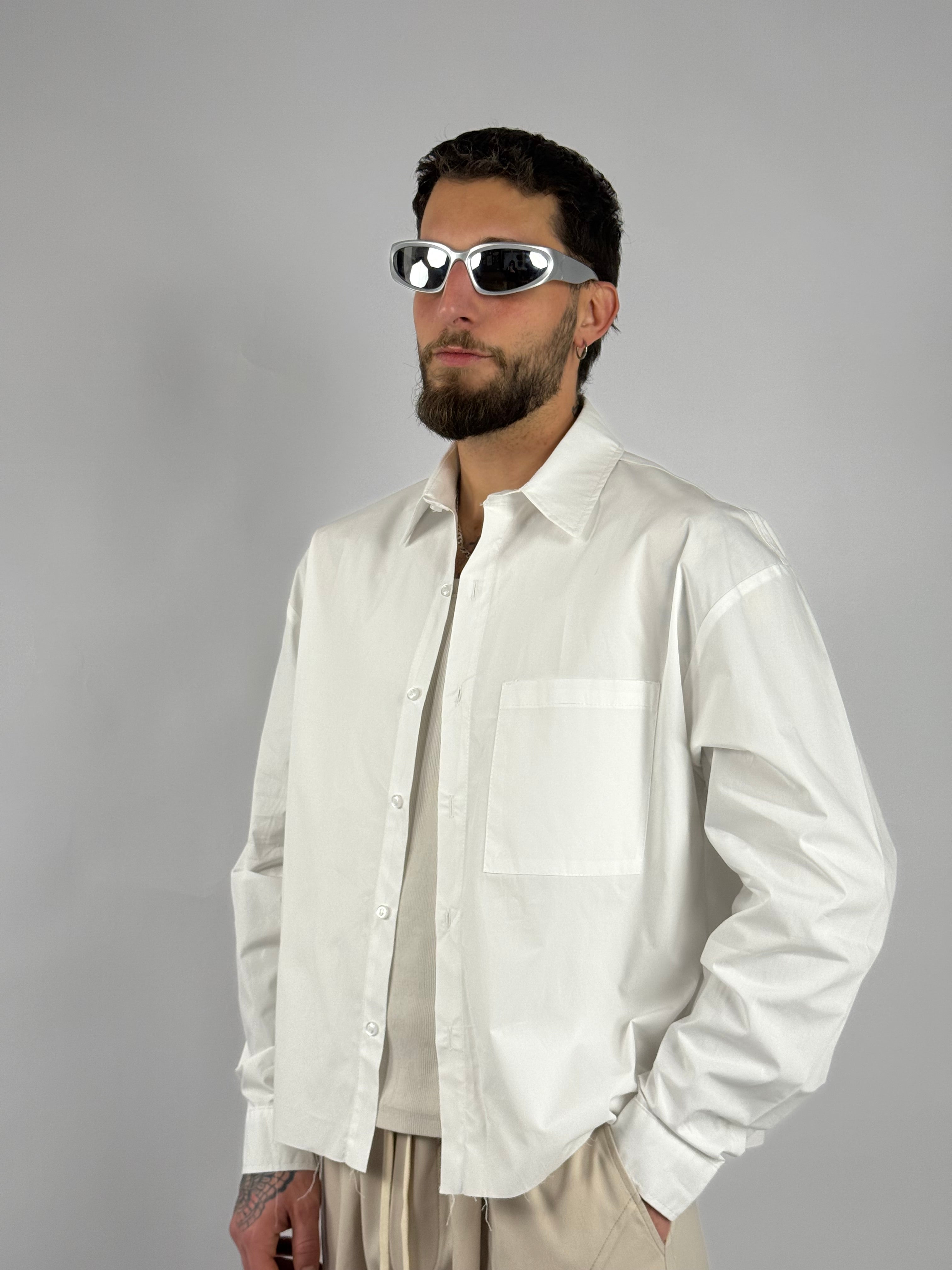 Camicia crop “Manager”