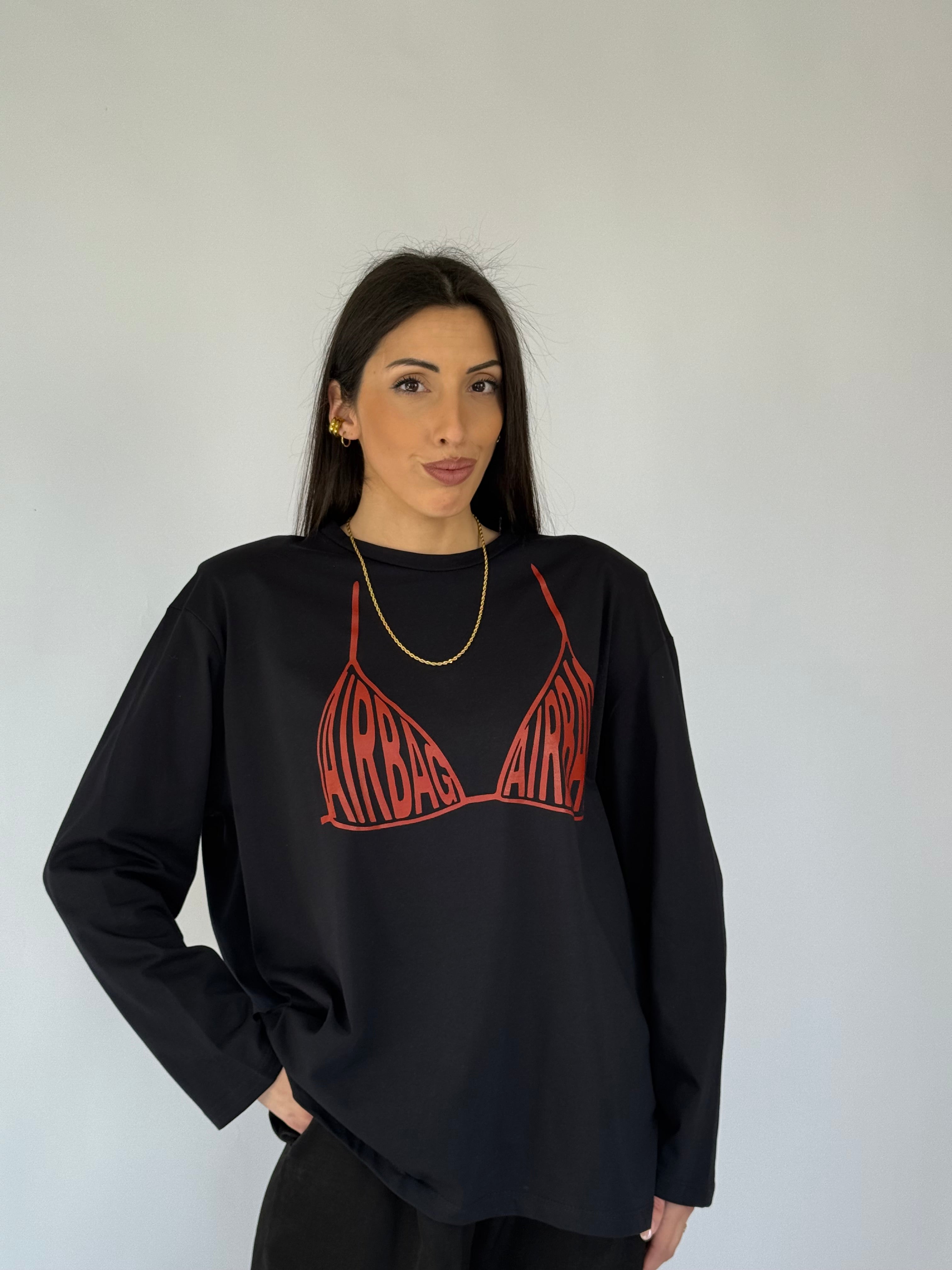 T-shirt “AIRBAG” maniche lunghe