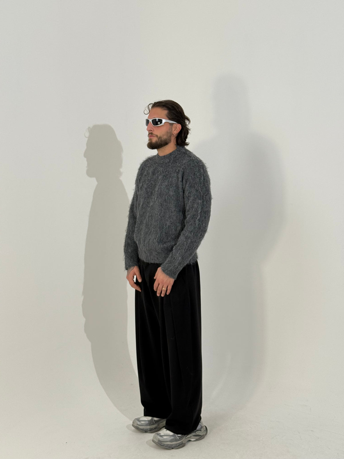 Maglione cropped mohair
