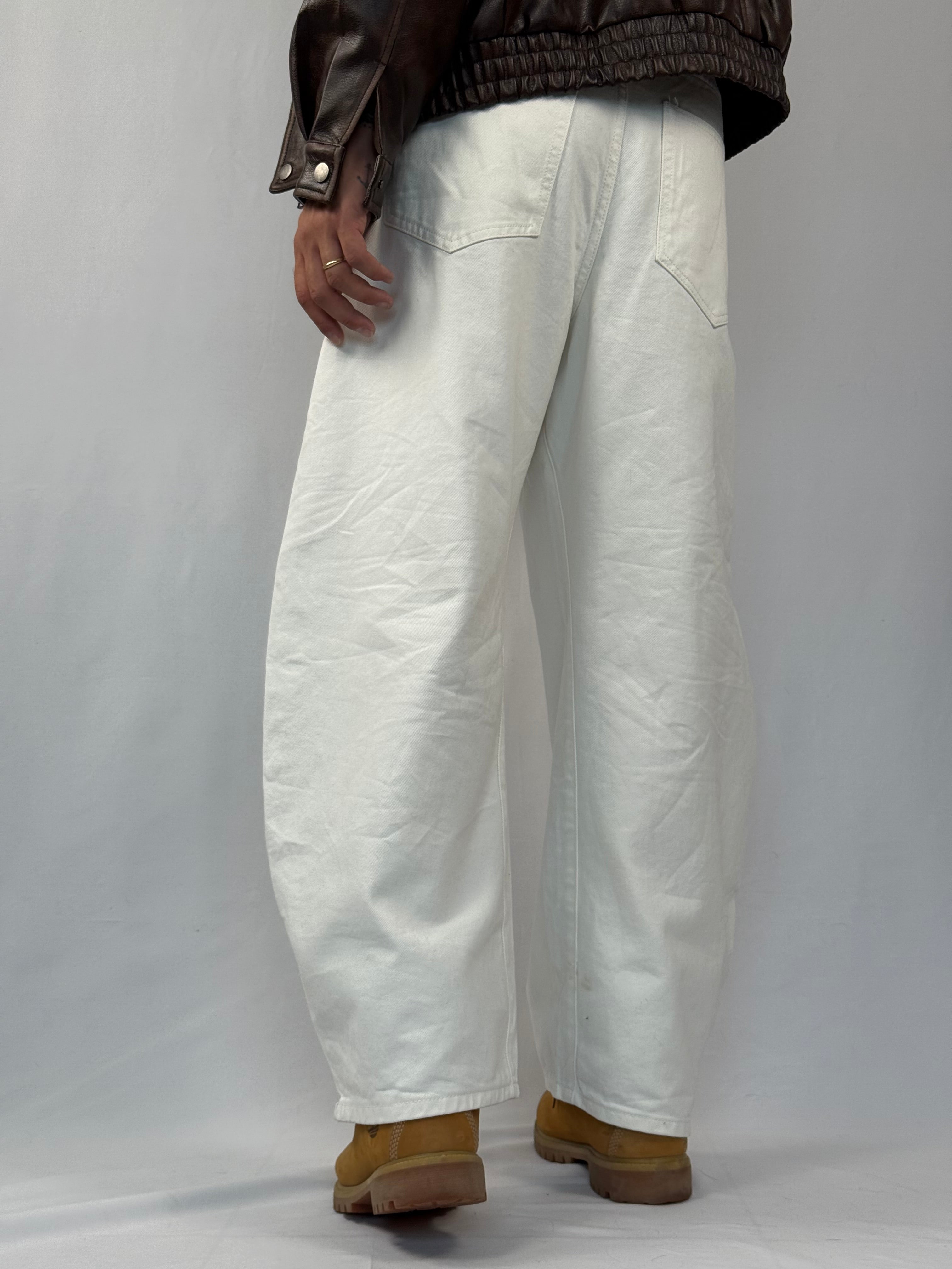 Jean baloon white