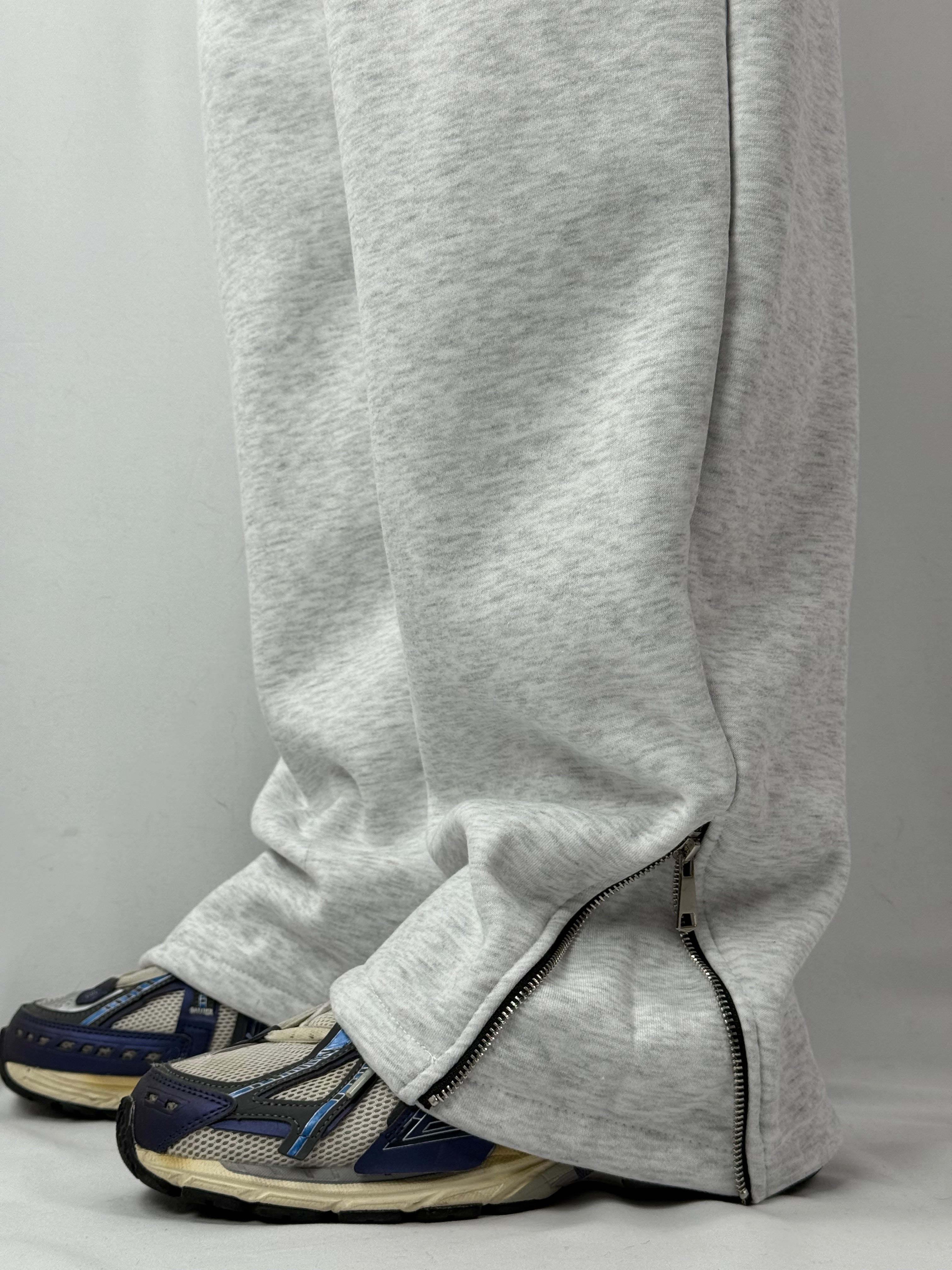 Pantatuta zip grigio chiaro