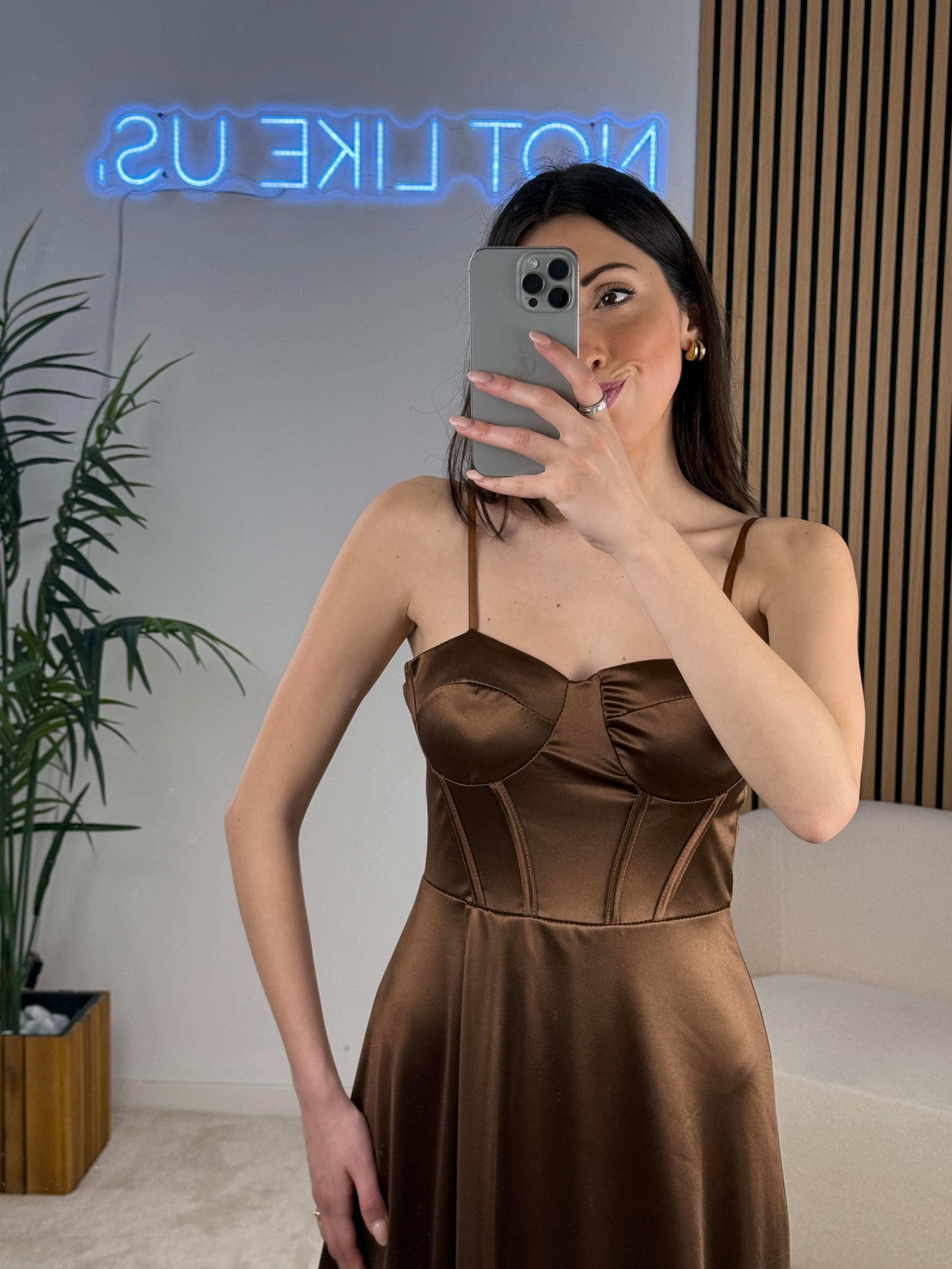 Abito Mocha Lace