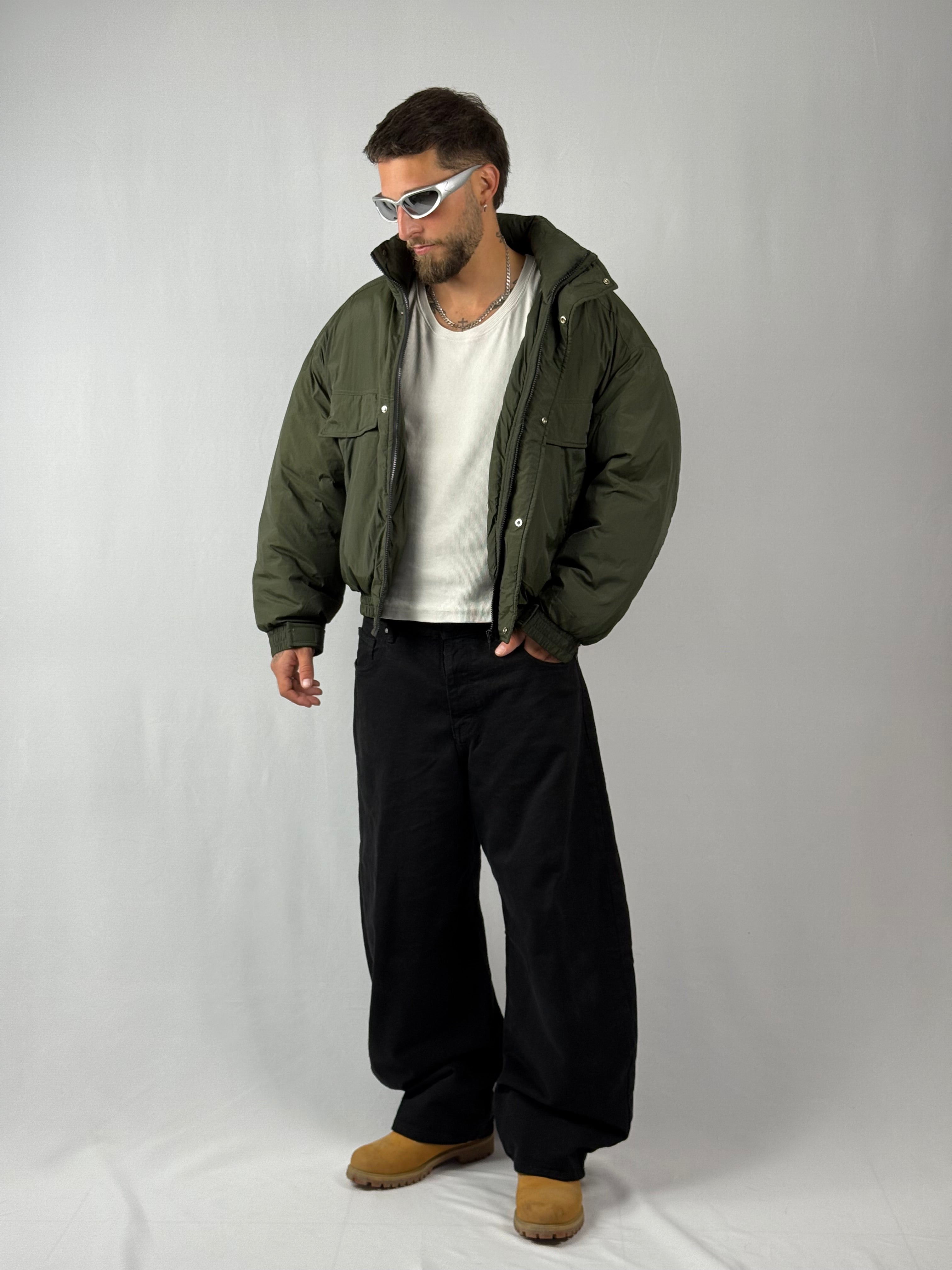 Puffer verde militare