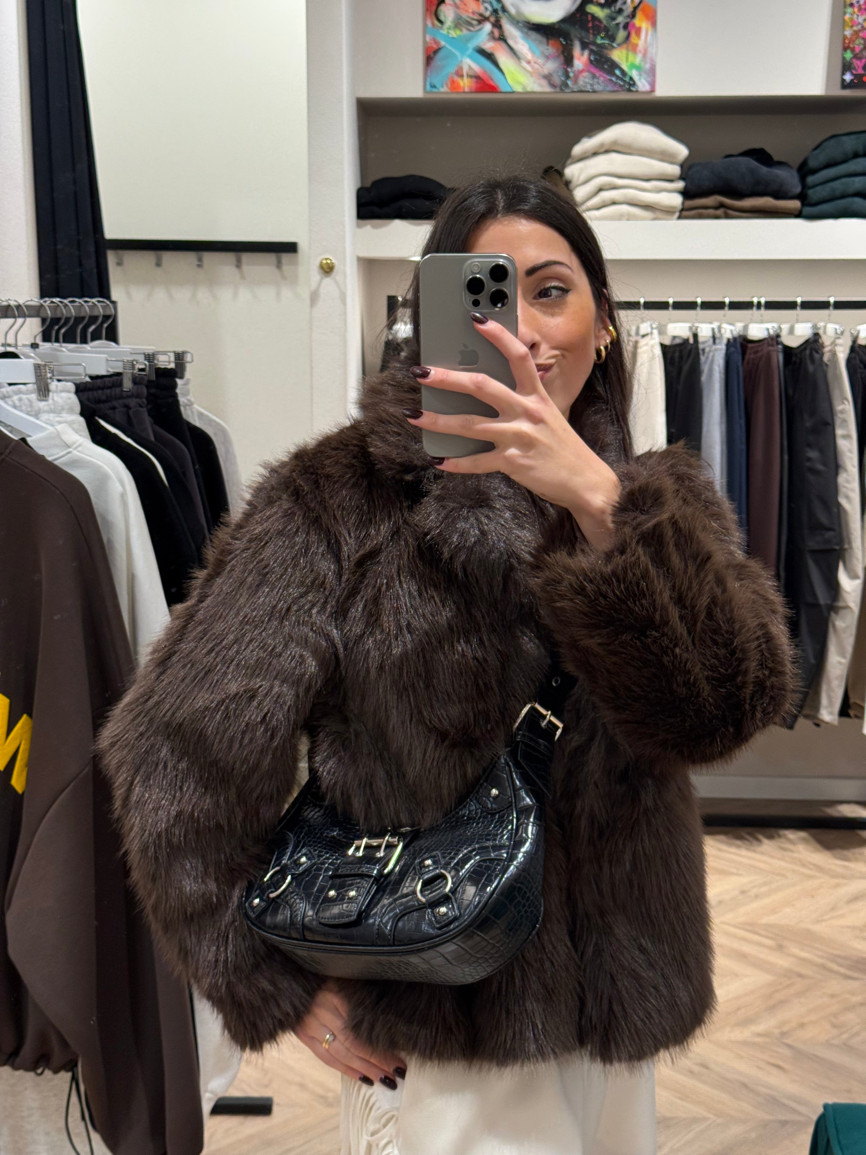 Borsa ecopelle fibbie