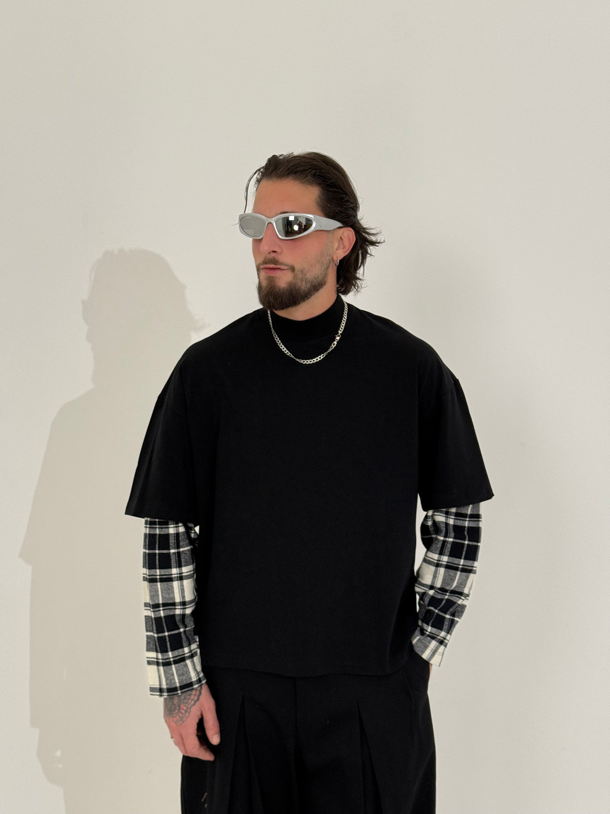 Long sleeve double check