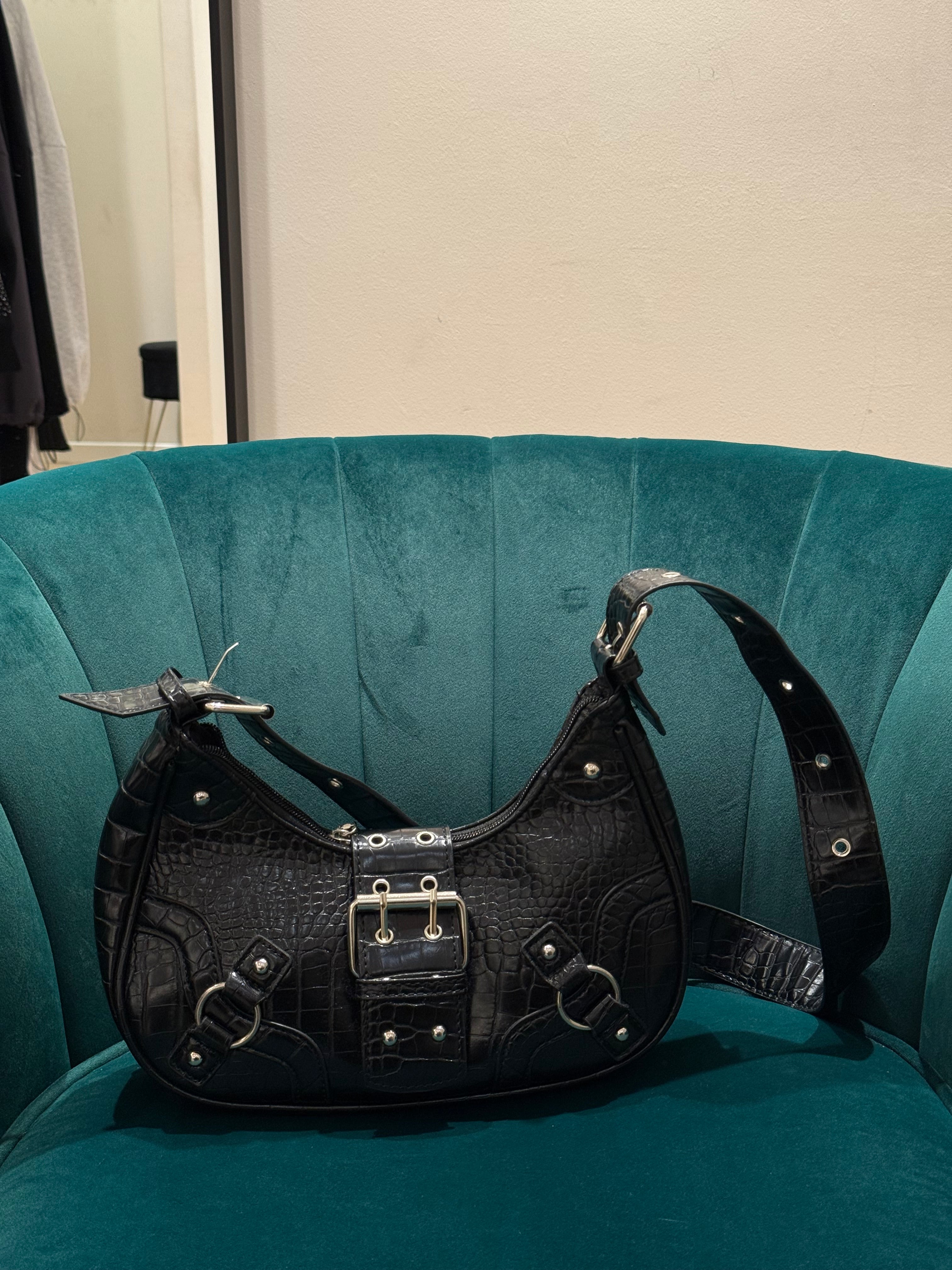 Borsa ecopelle fibbie