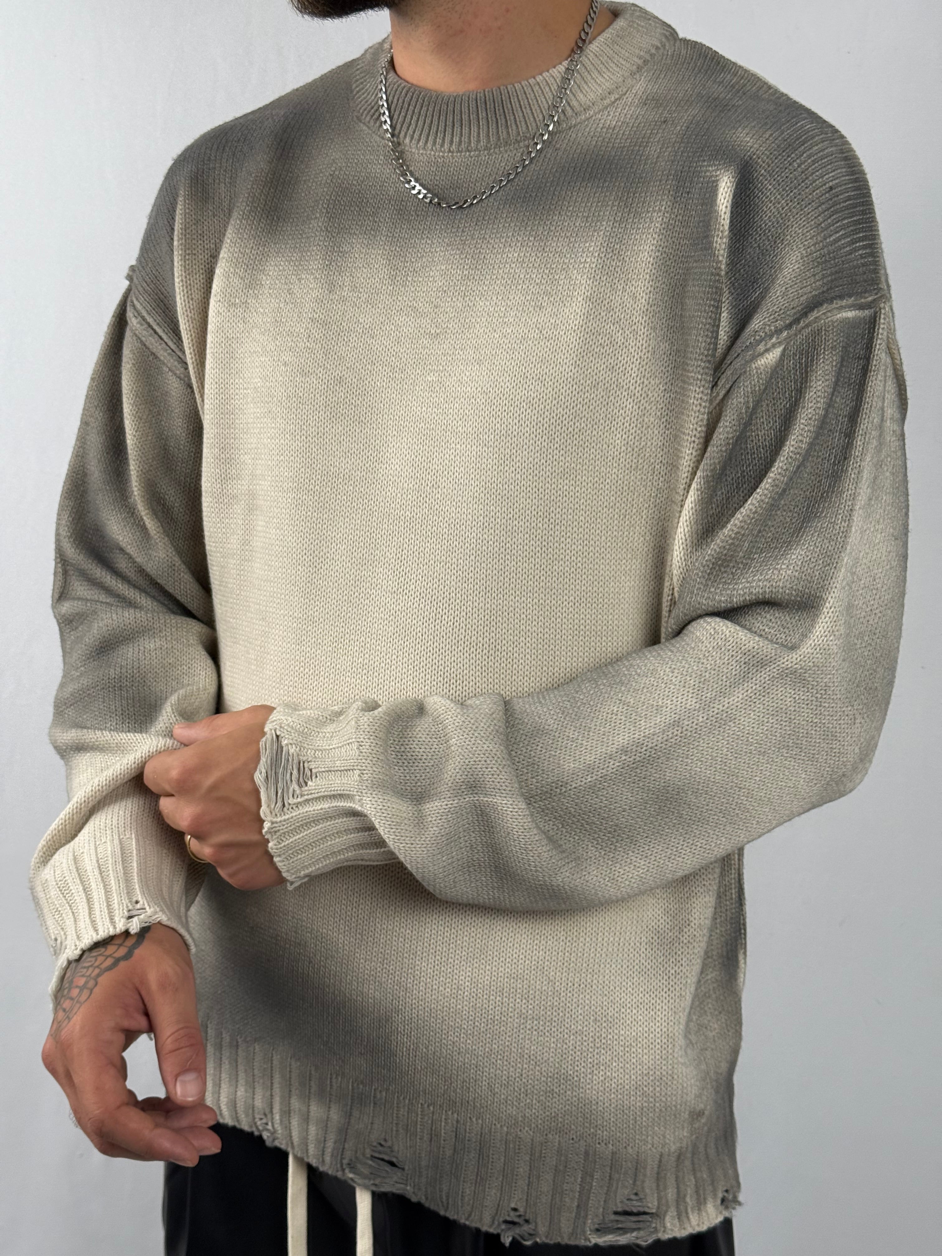 Maglione Délavé beige