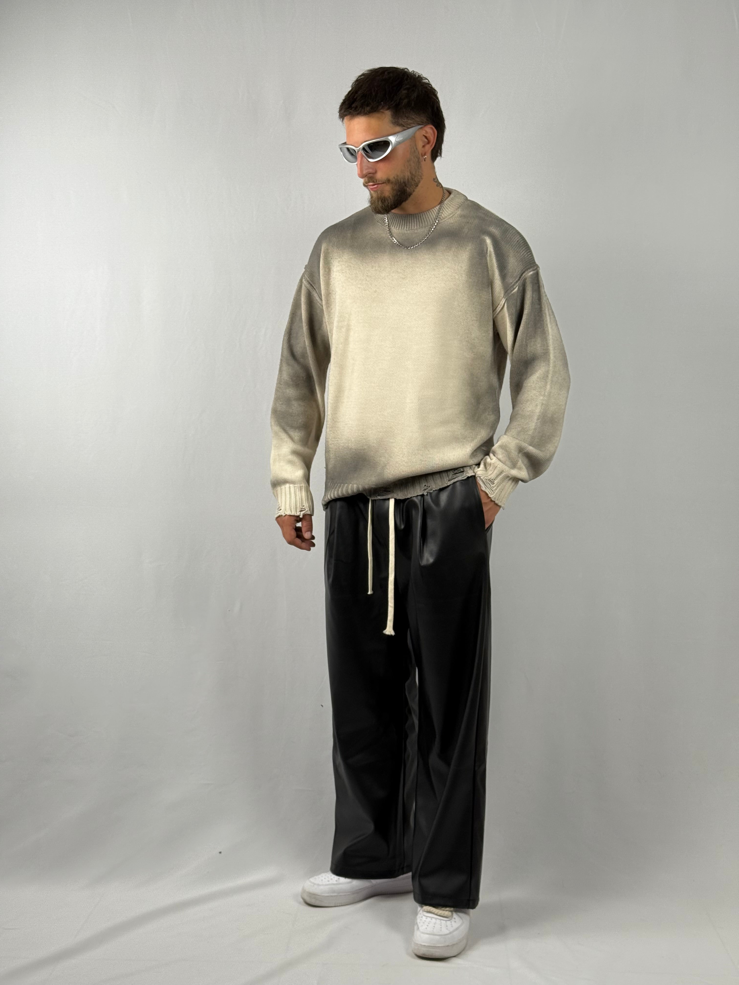 Maglione Délavé beige