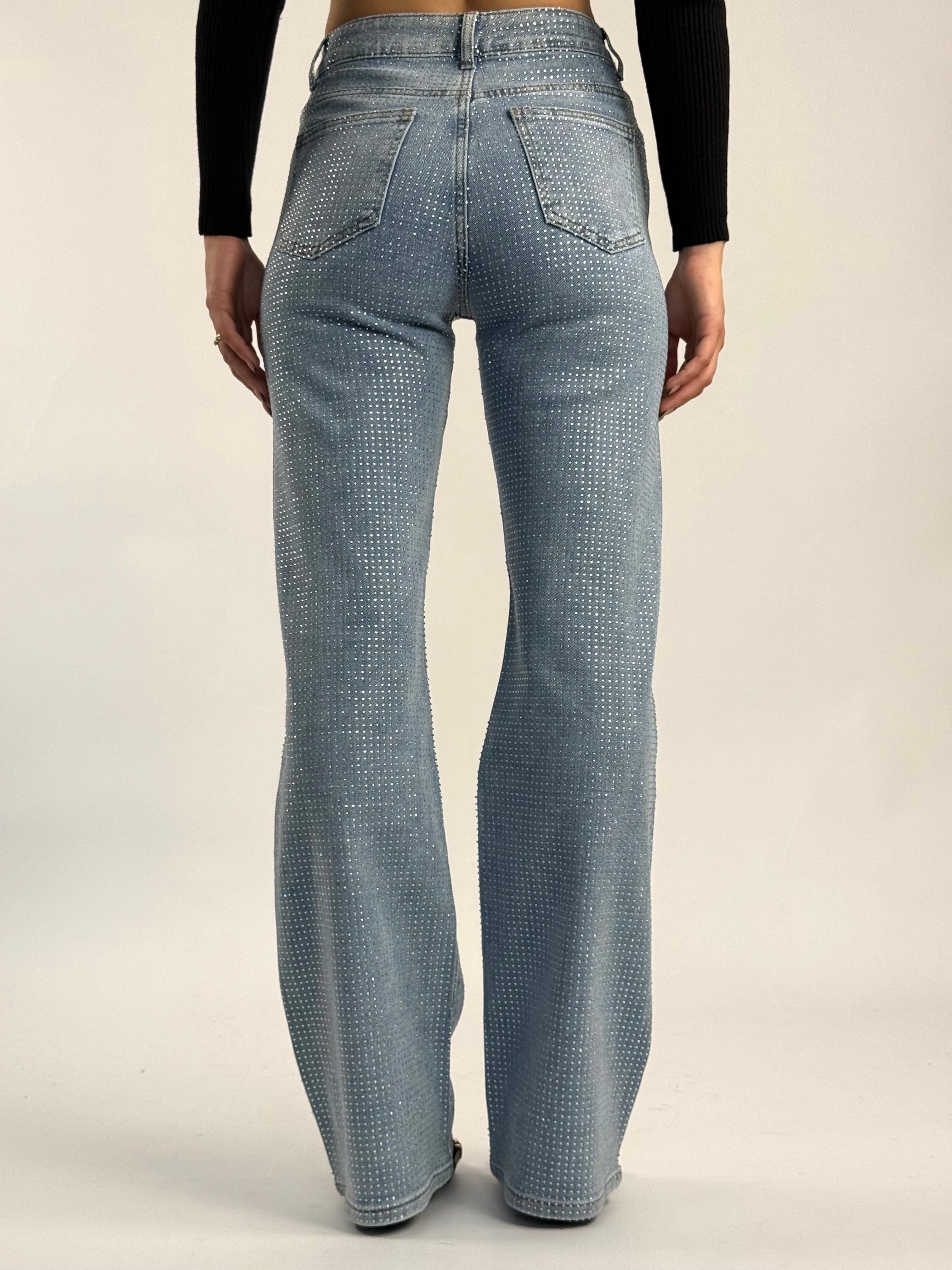 Jeans palazzo diamond