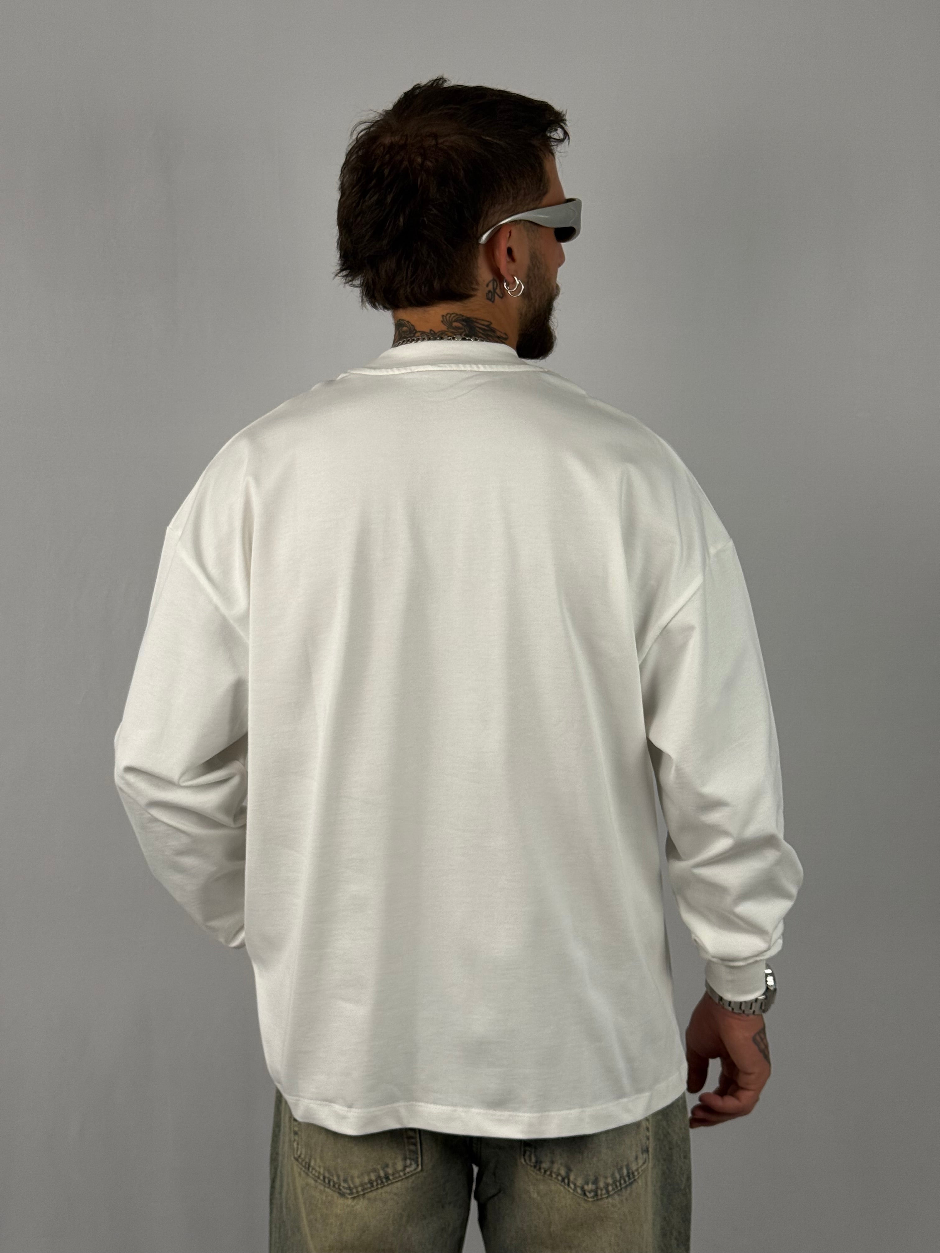Maglia manica lunga bianca