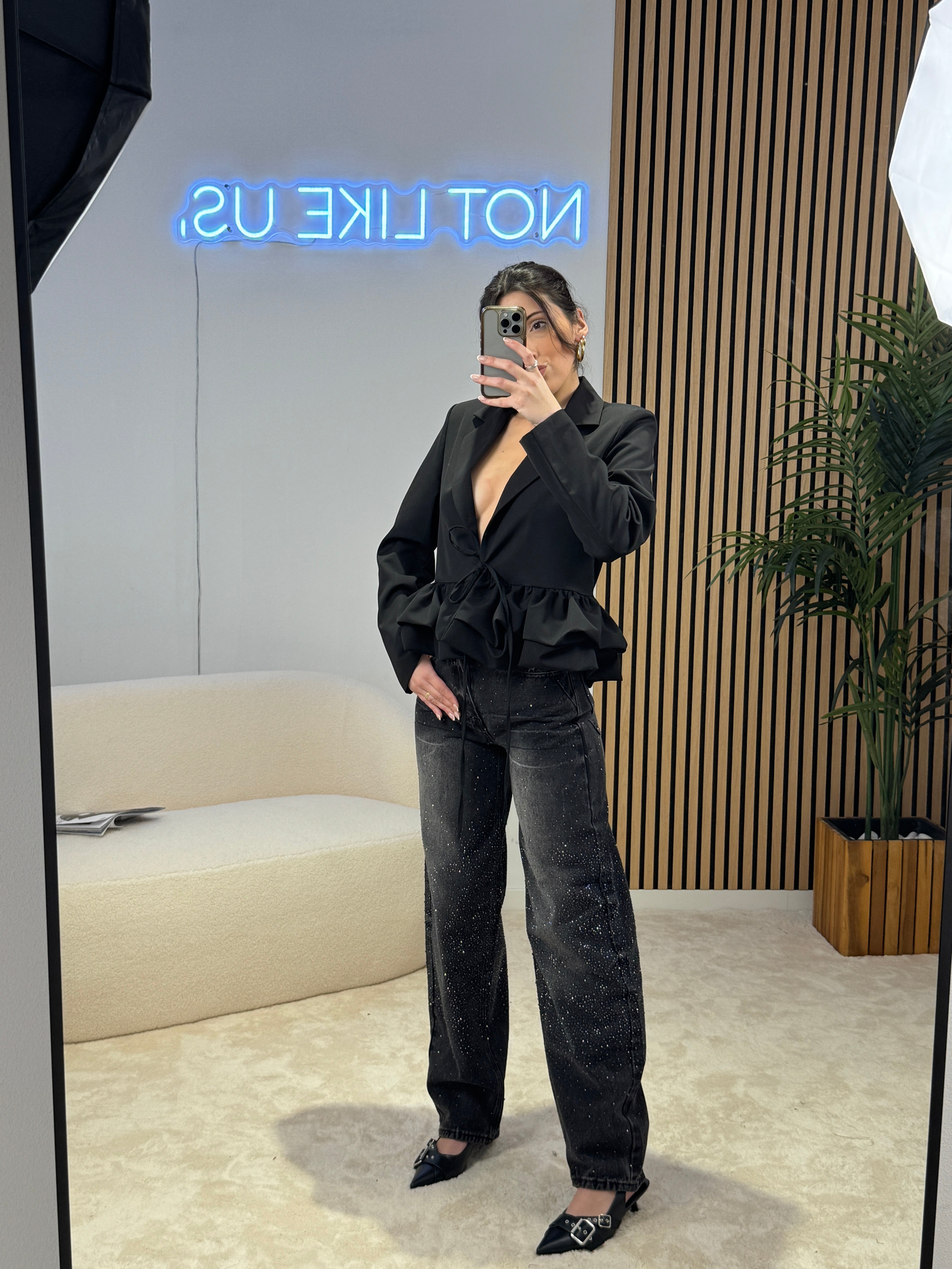 Jeans diamond blk