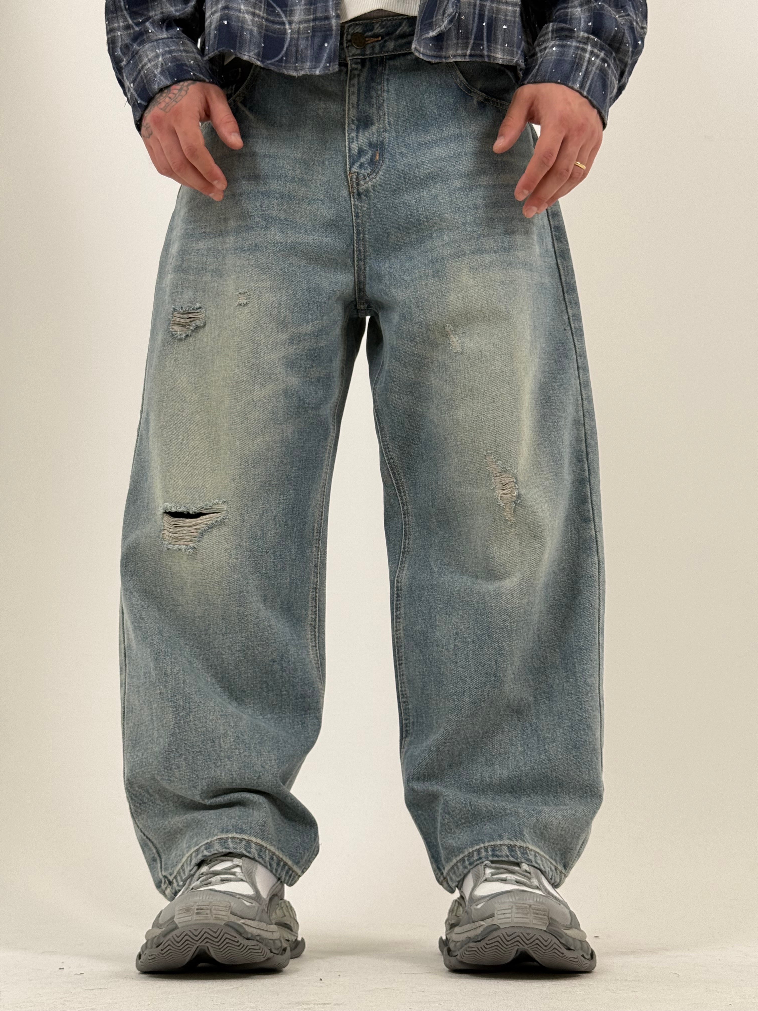 Jeans baloon denim cut