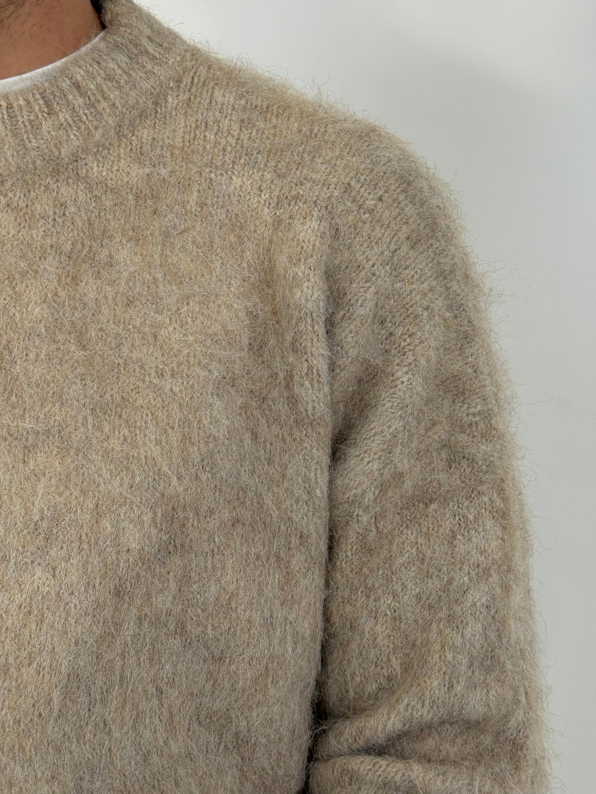 Maglione cropped mohair