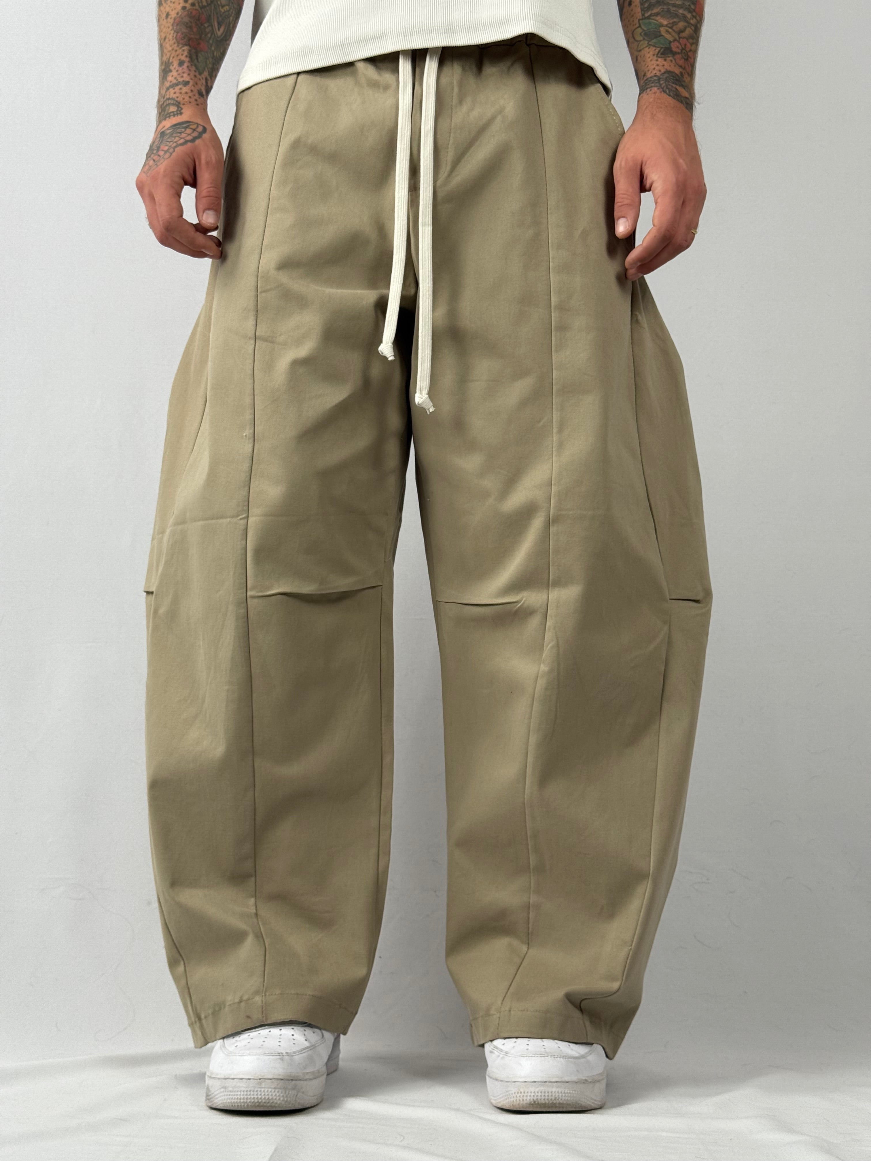 Pants structure beige