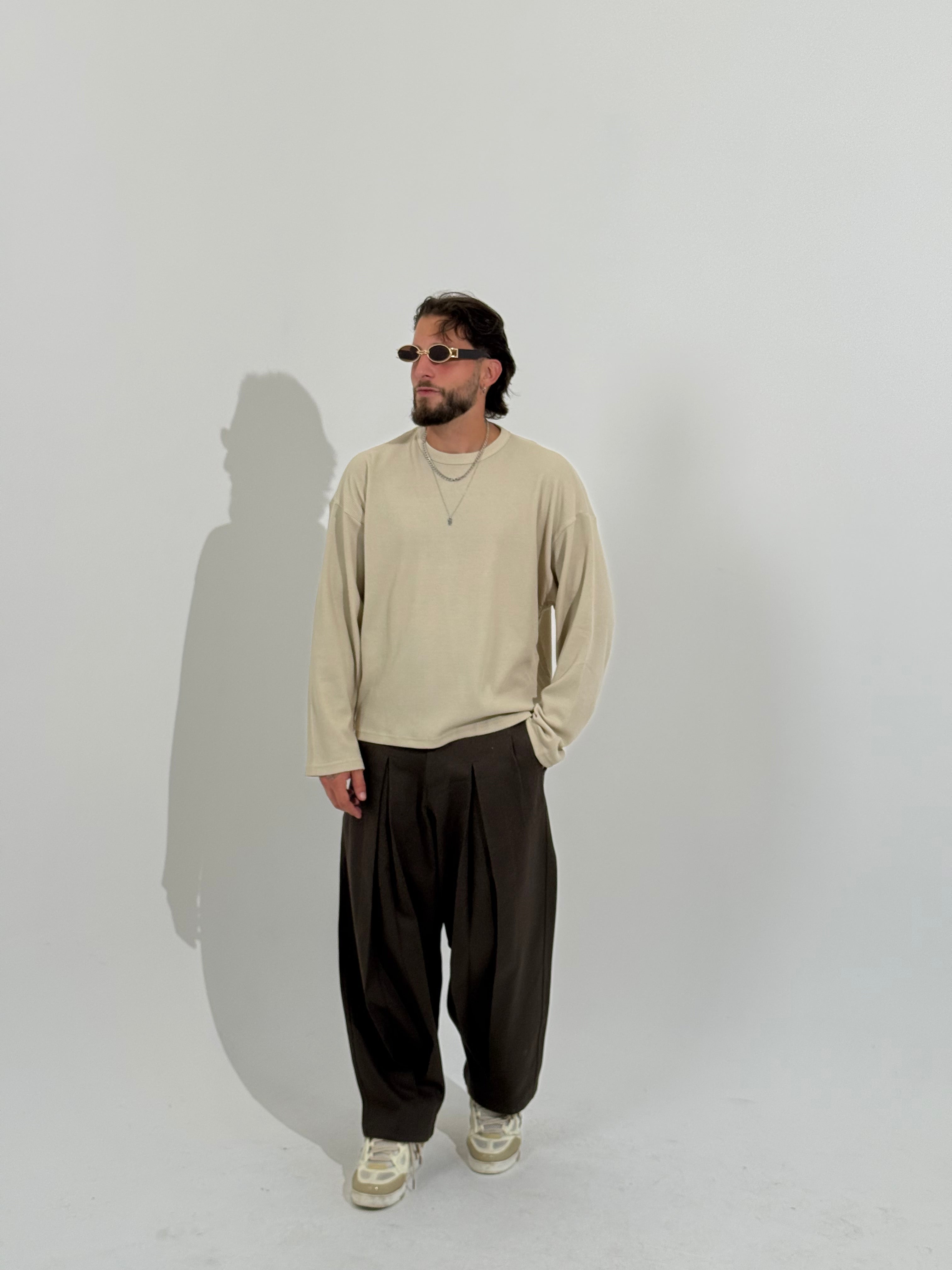 Long sleeve waffle
