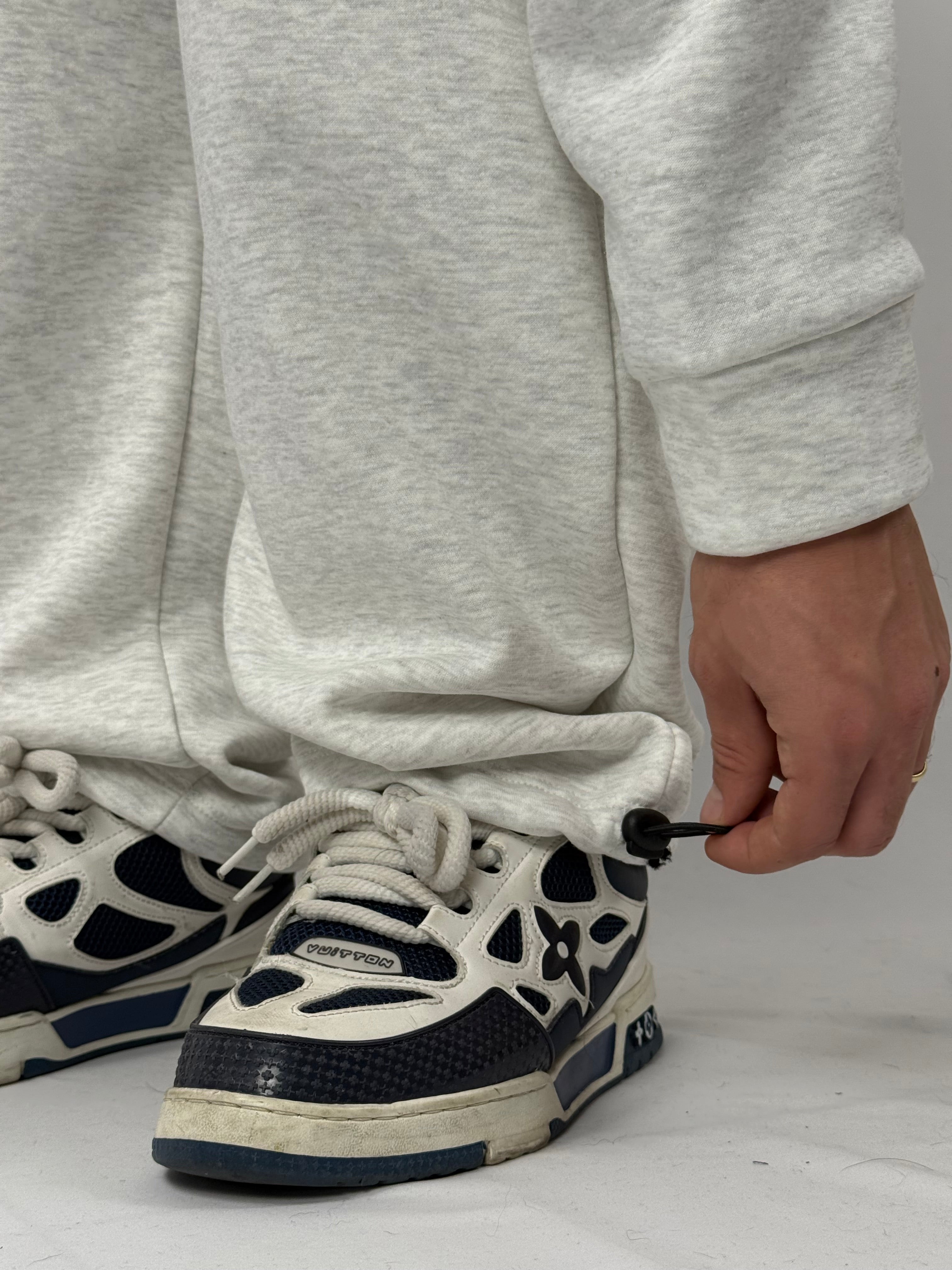 Tuta crop grigio chiaro