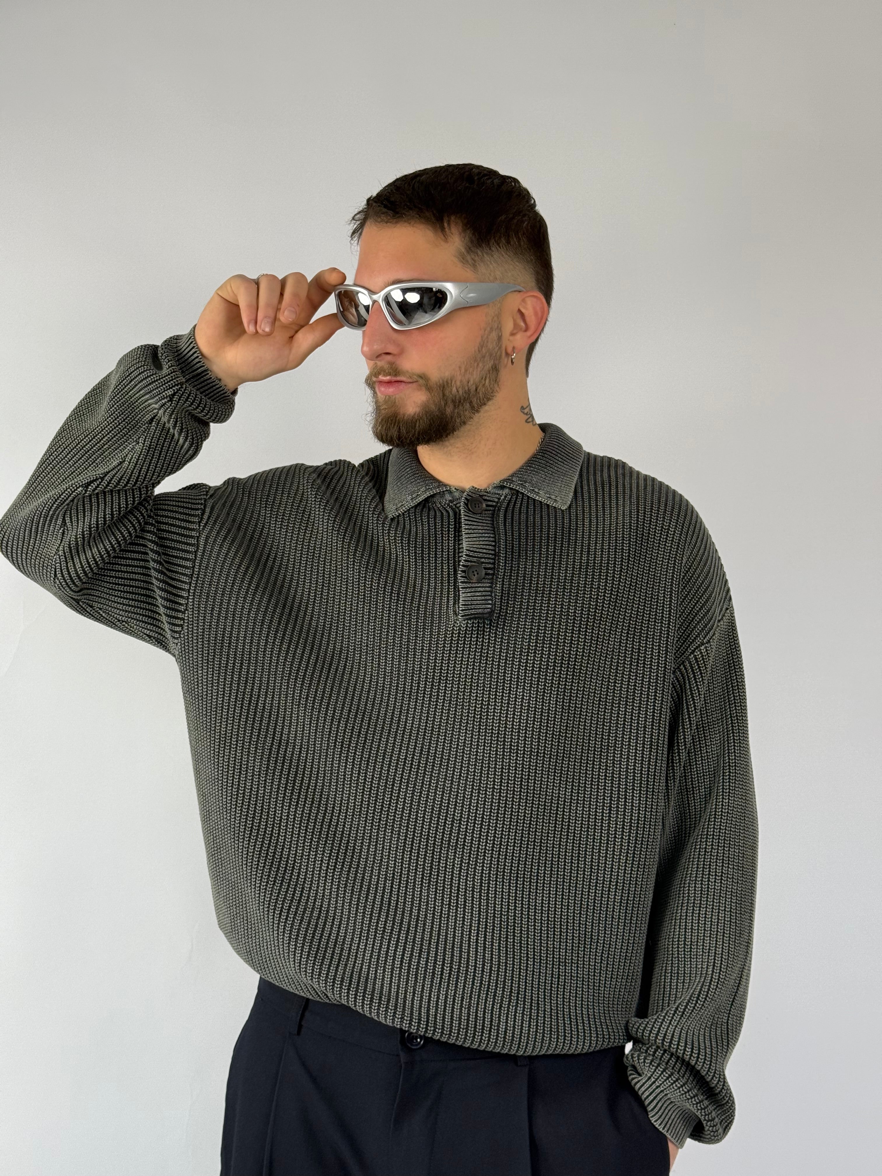 Maglione polo Wimbledon grigia