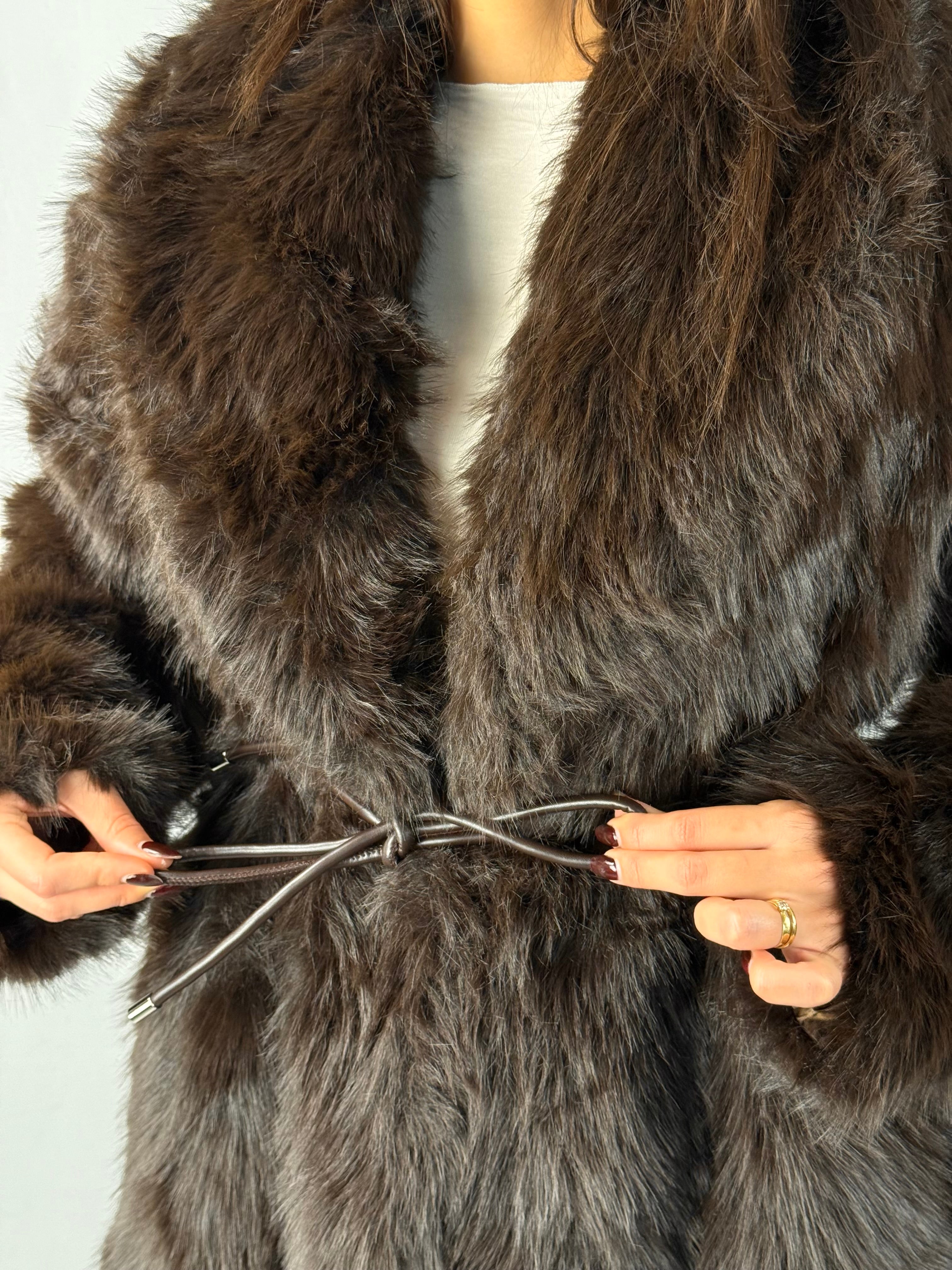 Ecopelliccia marrone