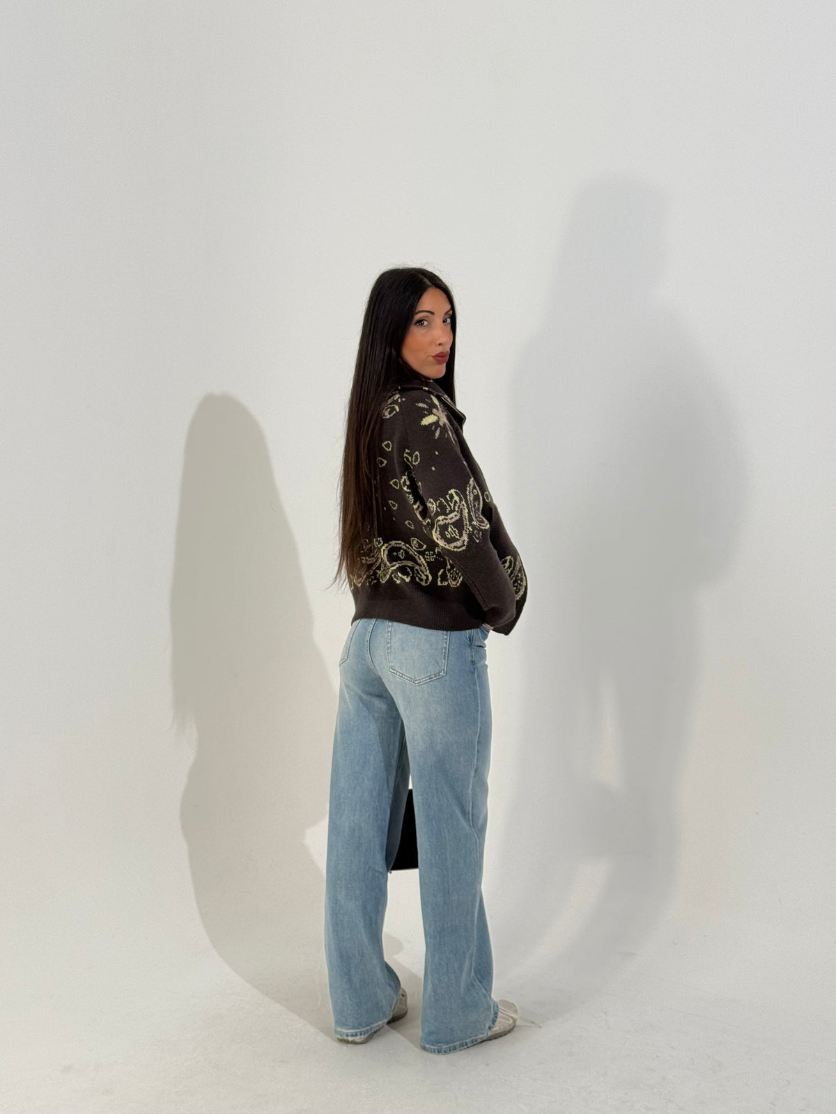 Jeans palazzo denim chiaro