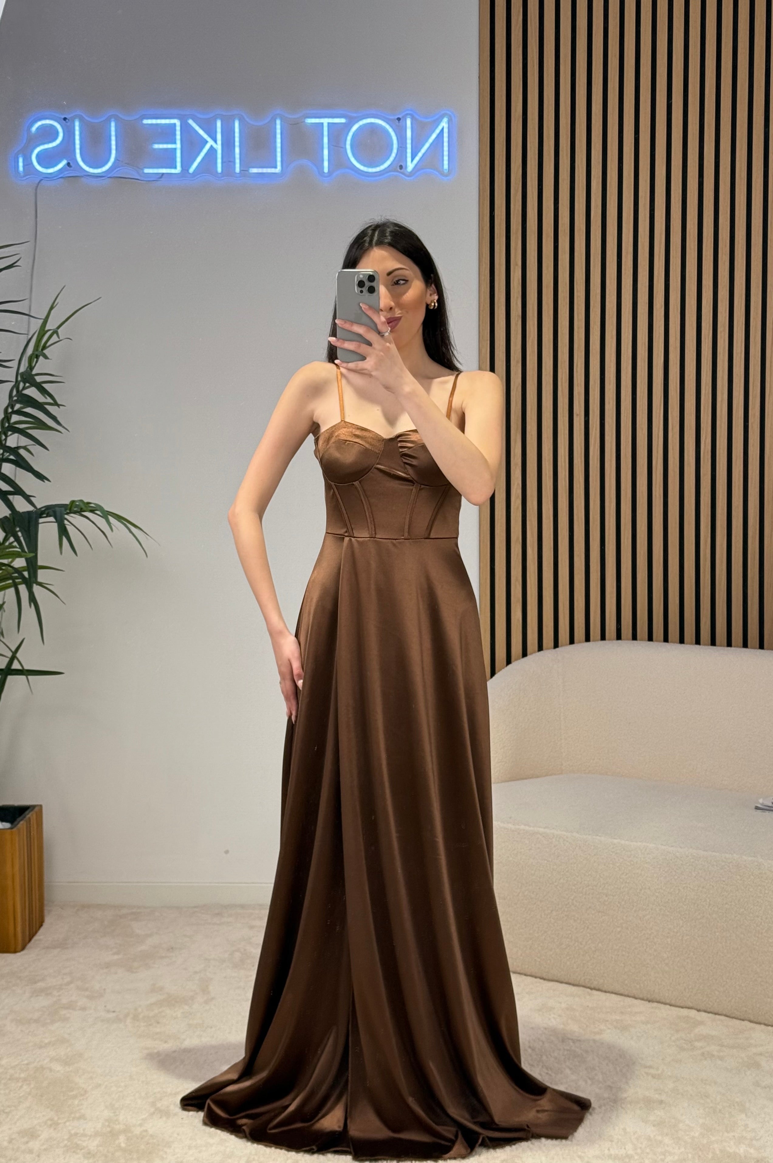 Abito Mocha Lace