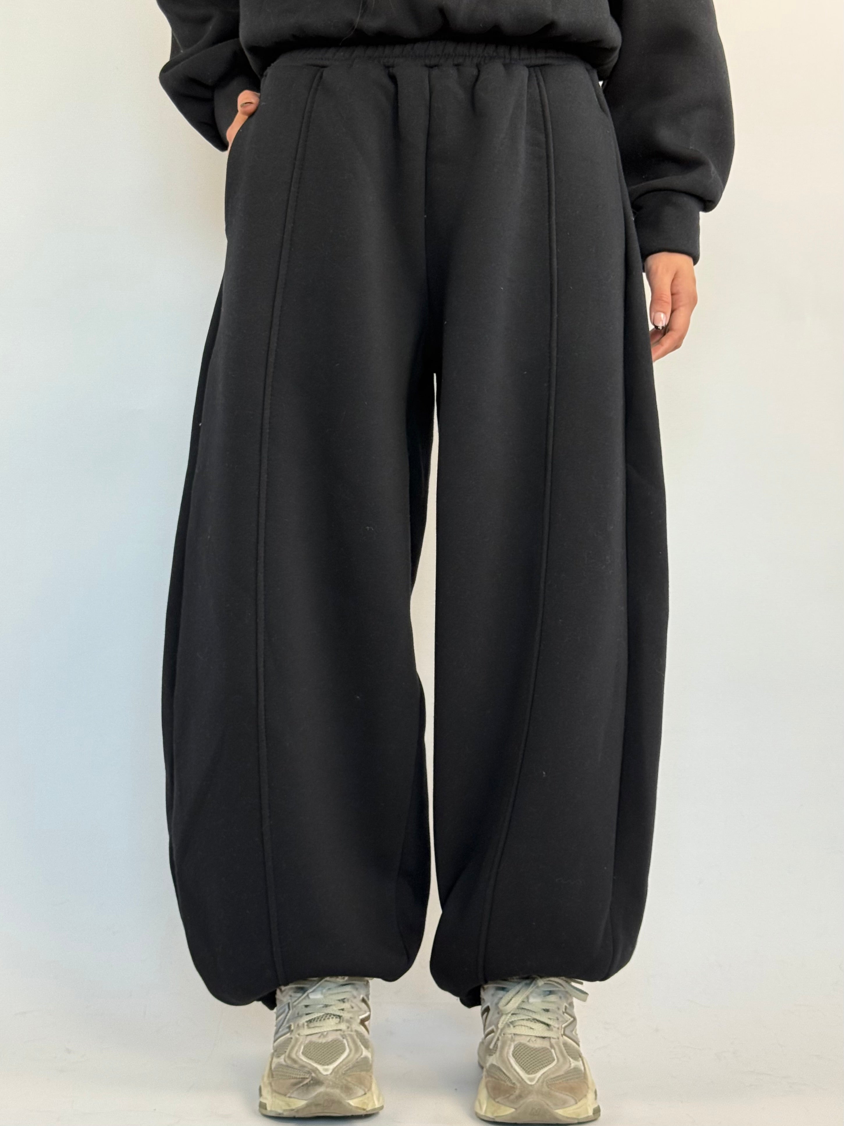 Tuta felpata balloon nera