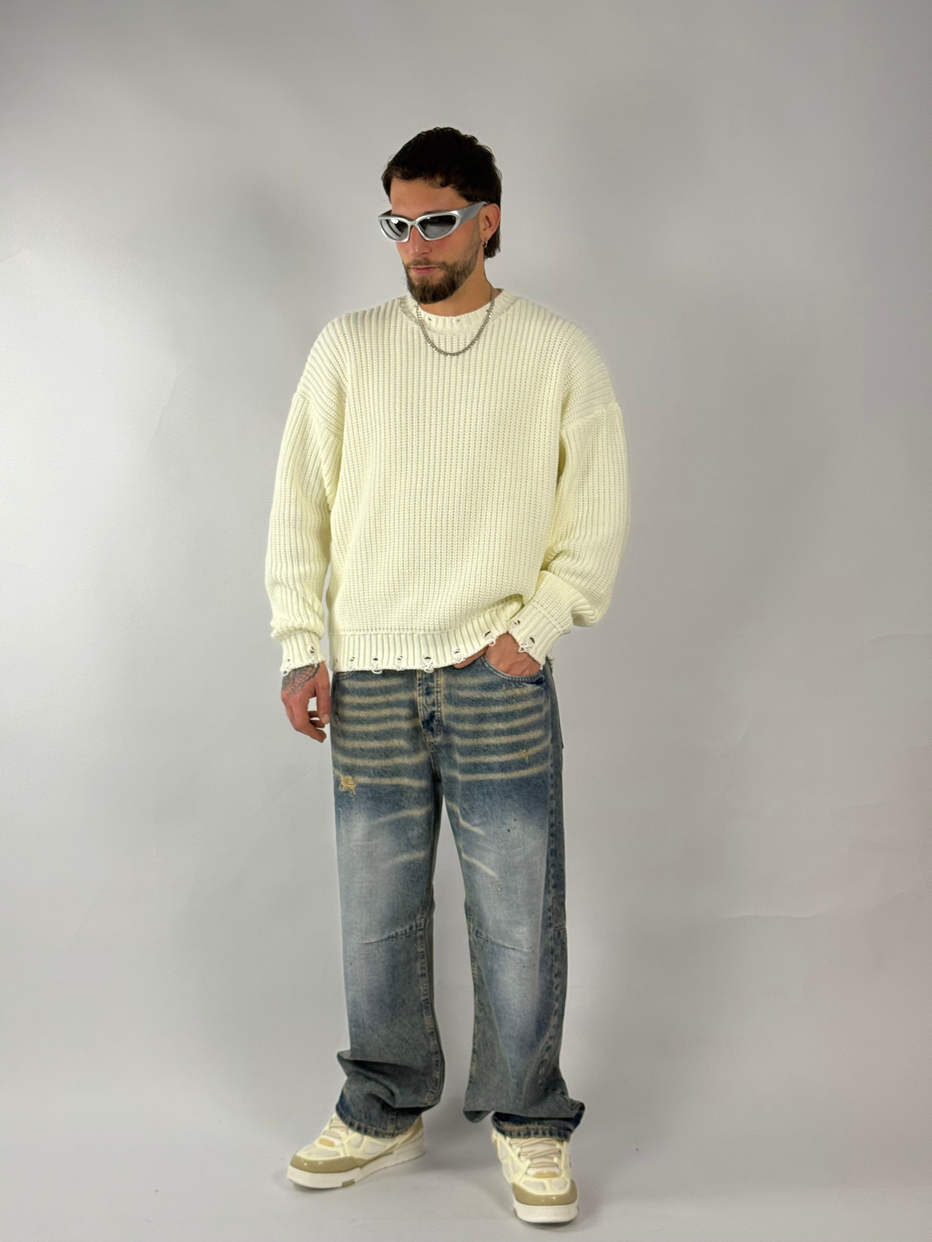 Maglione “sweet” panna