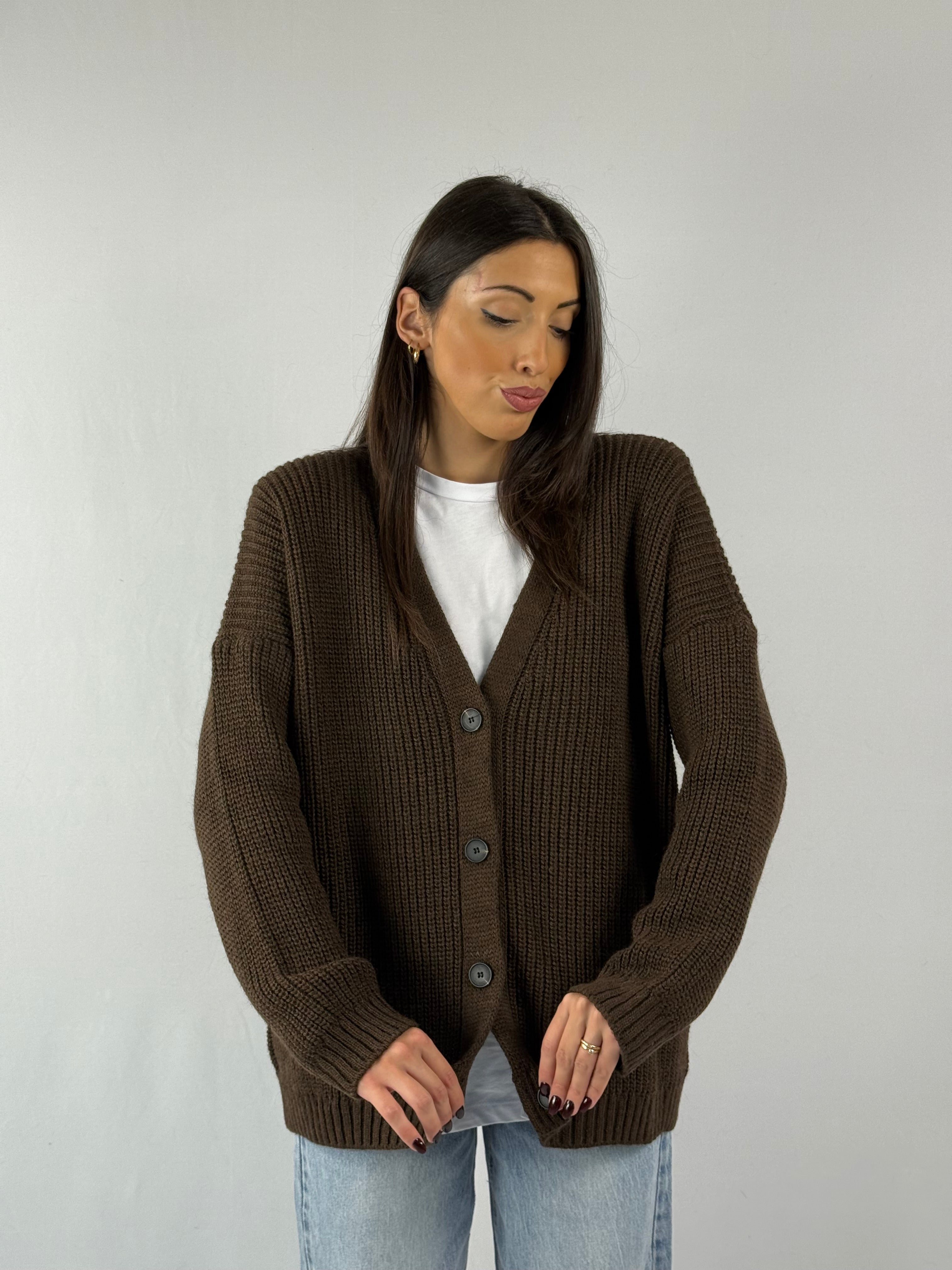 Cardigan Lumina marrone