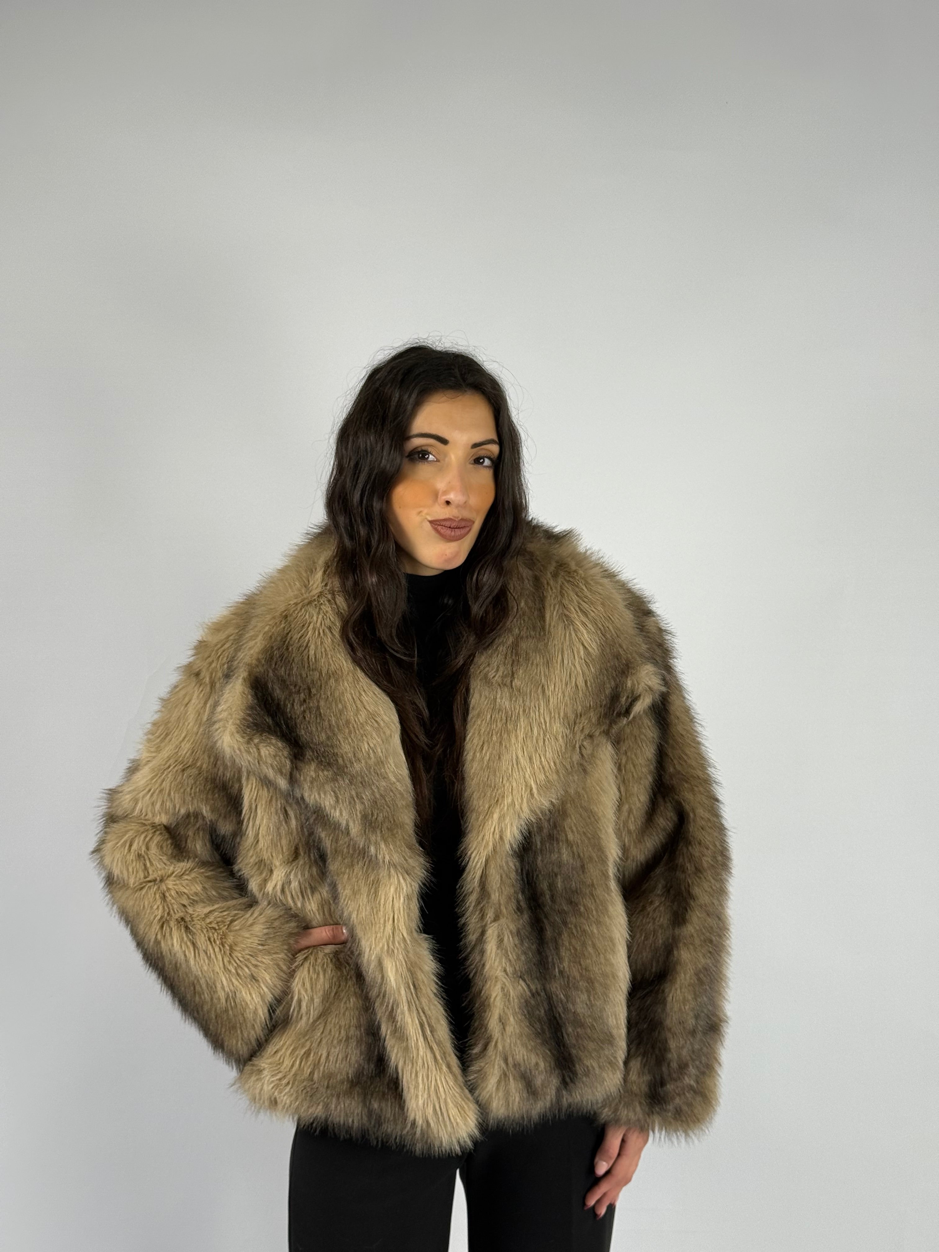 Ecopelliccia “like a real” beige