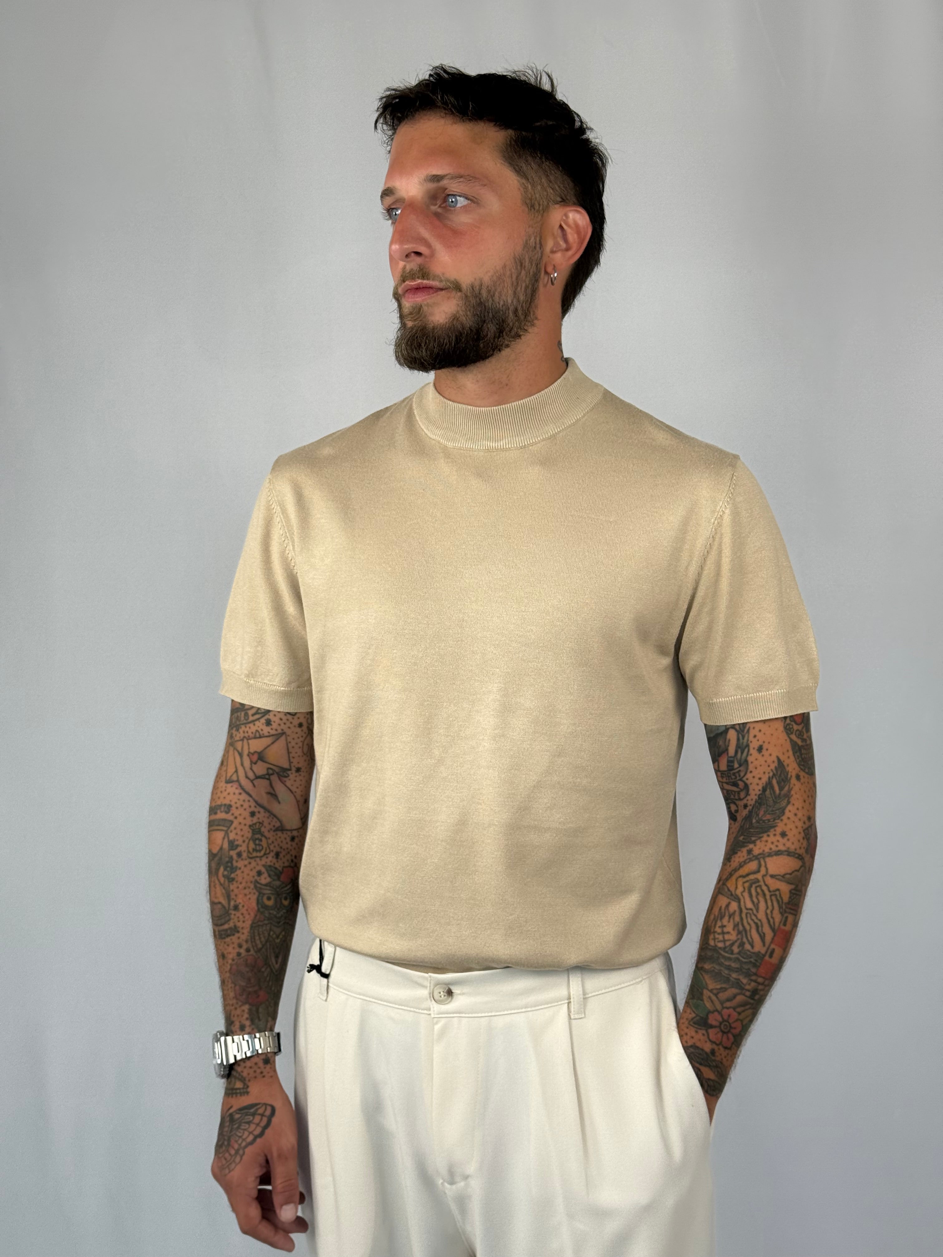 Maglia t-shirt beige