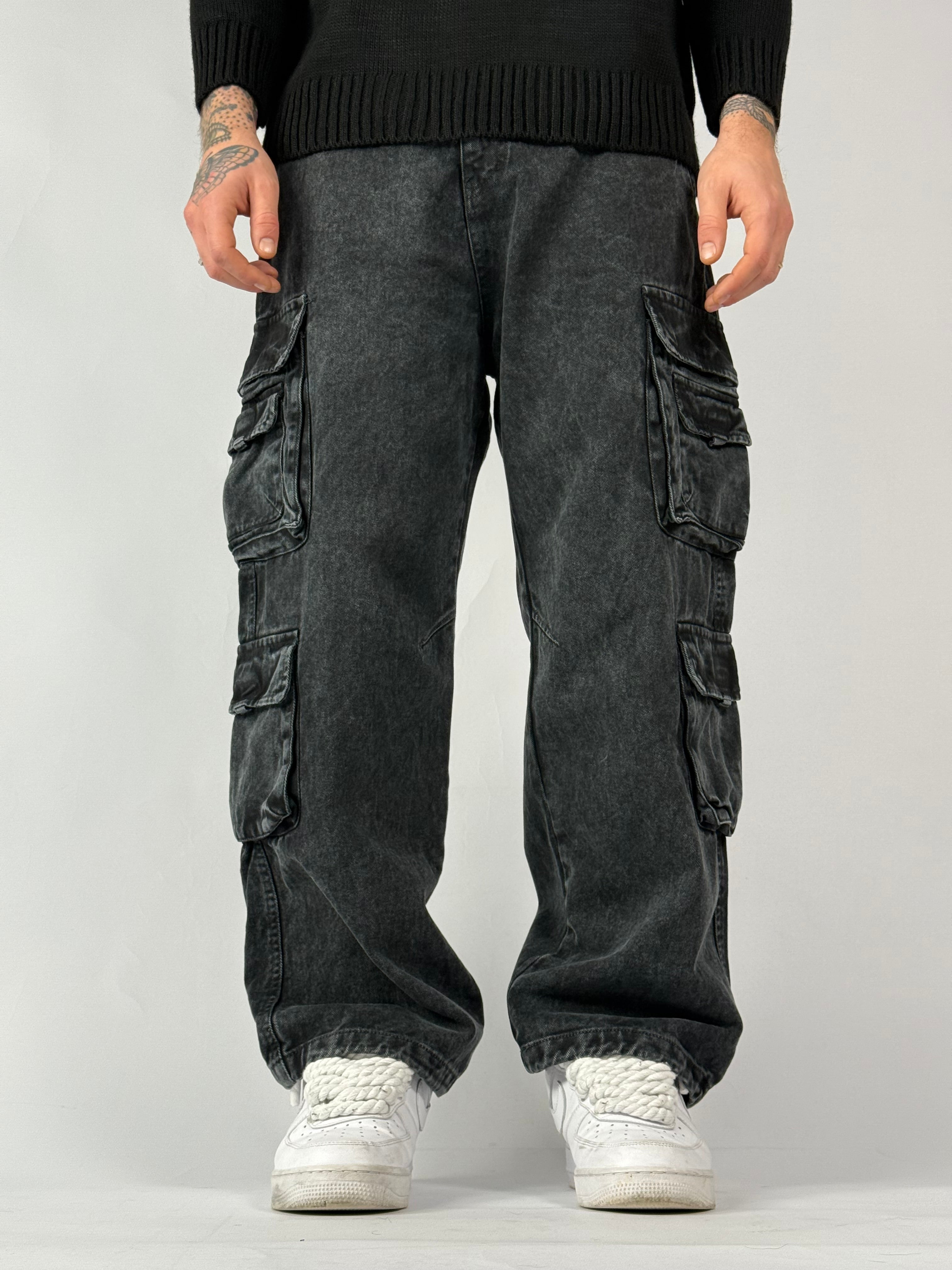 Jeans cargo “stone”