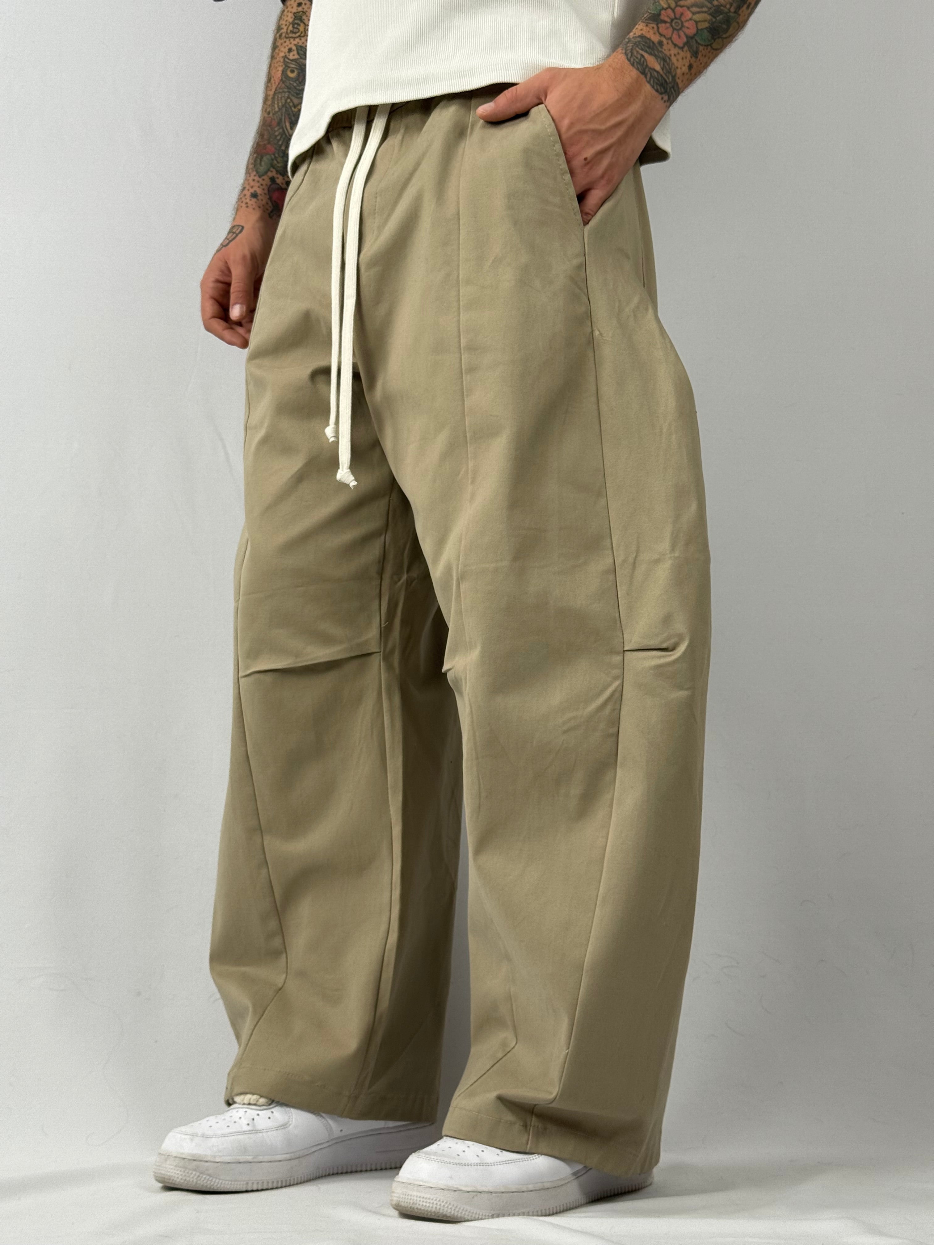 Pants structure beige