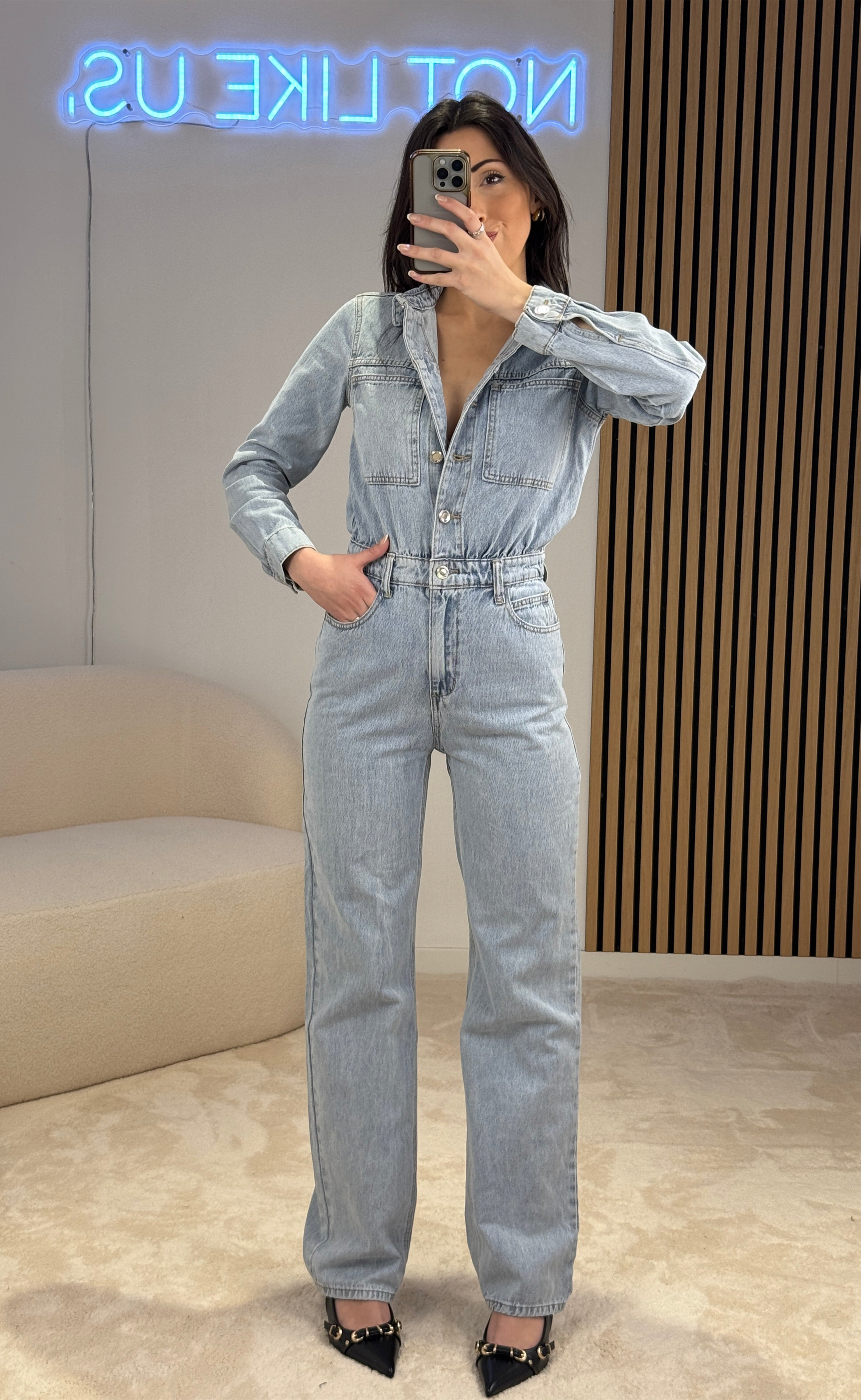 Tuta di jeans
